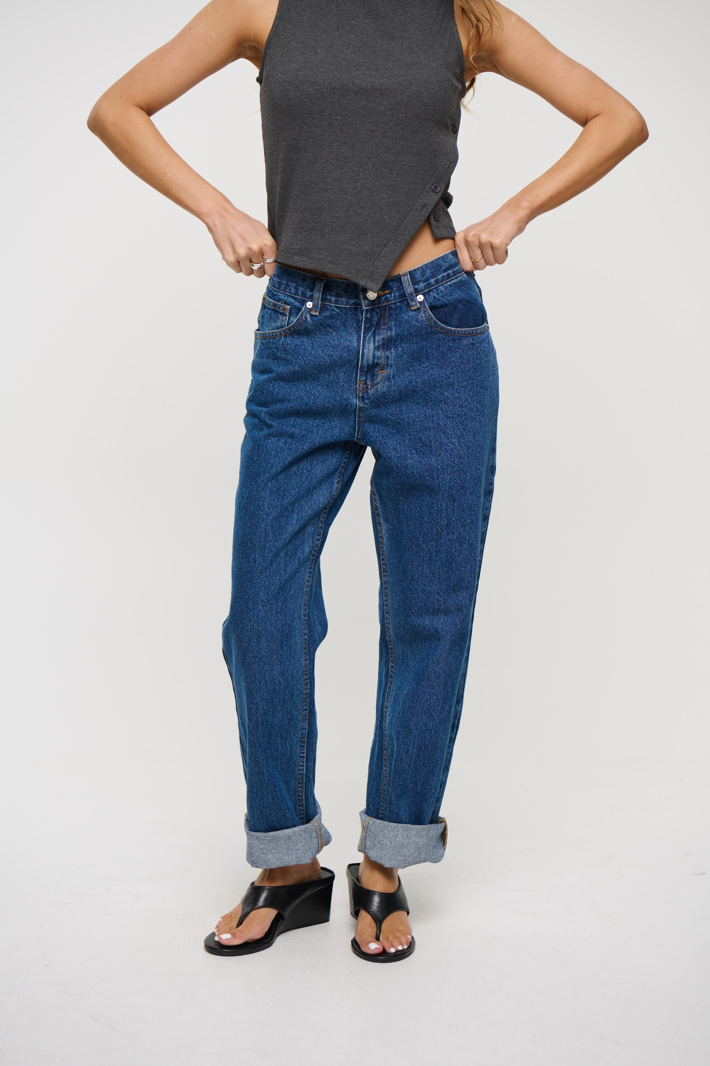 Kassandra Straight Leg Jean Blue