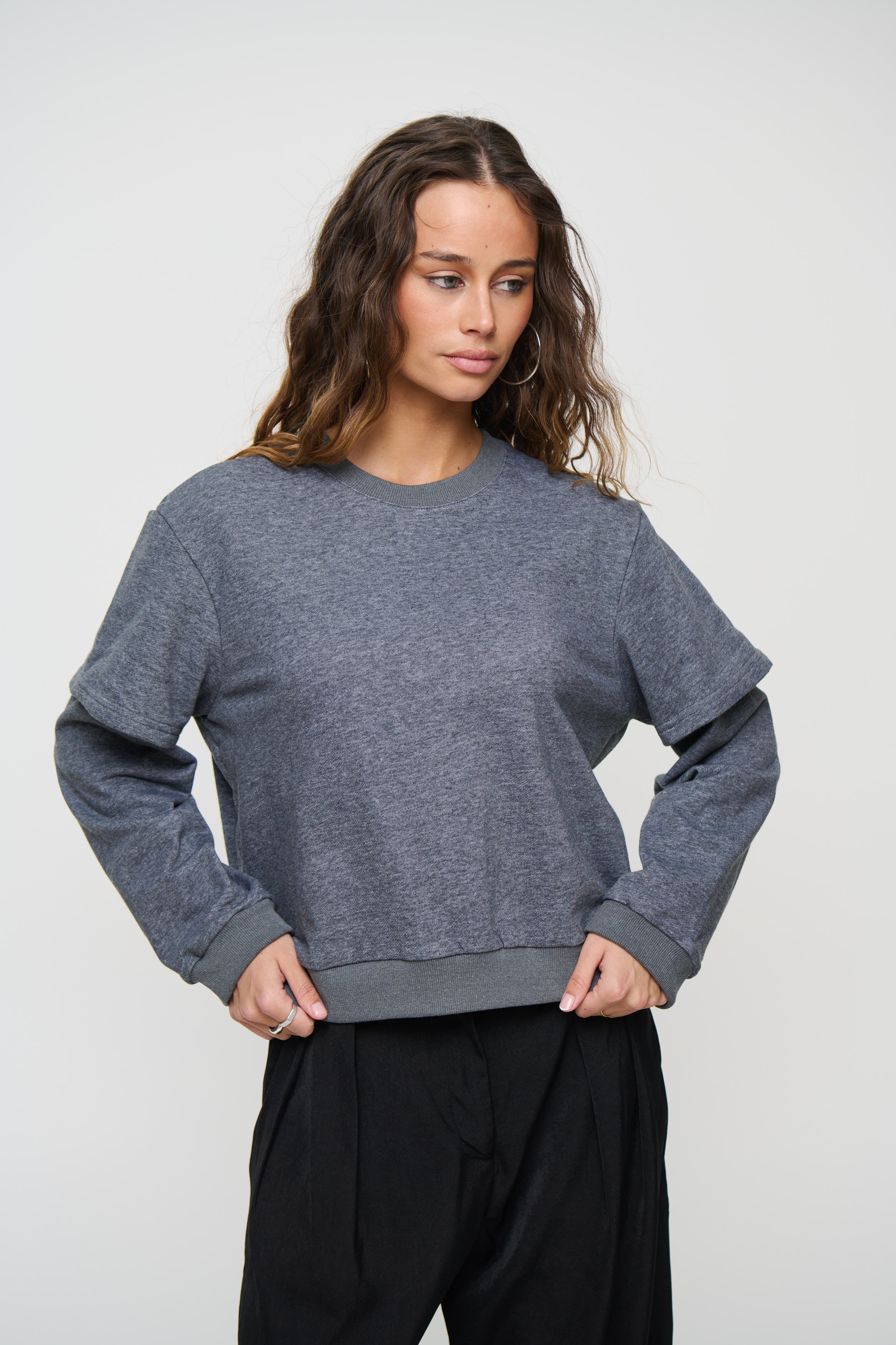 Jazmin Long Sleeve Dark Grey