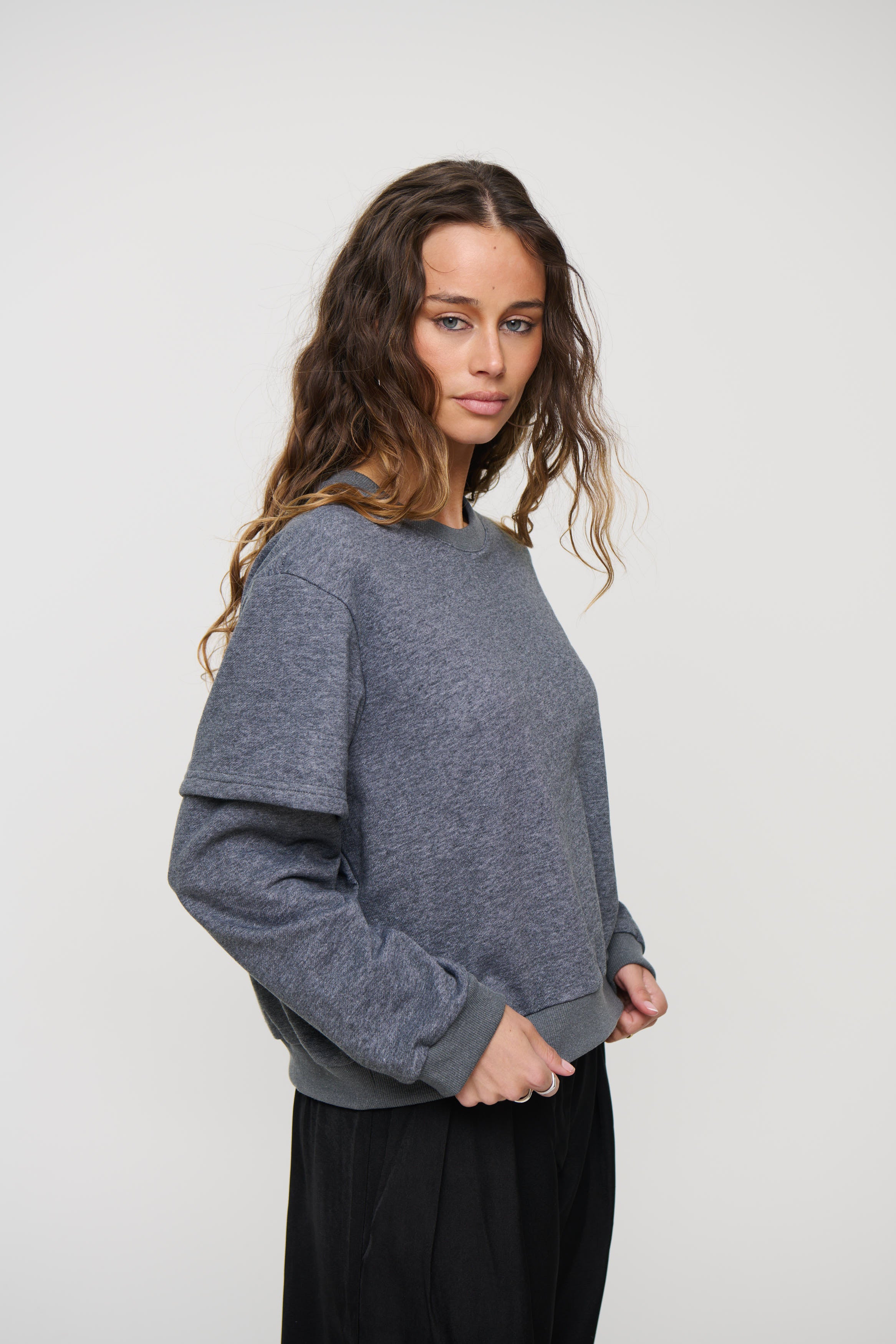 Jazmin Long Sleeve Dark Grey