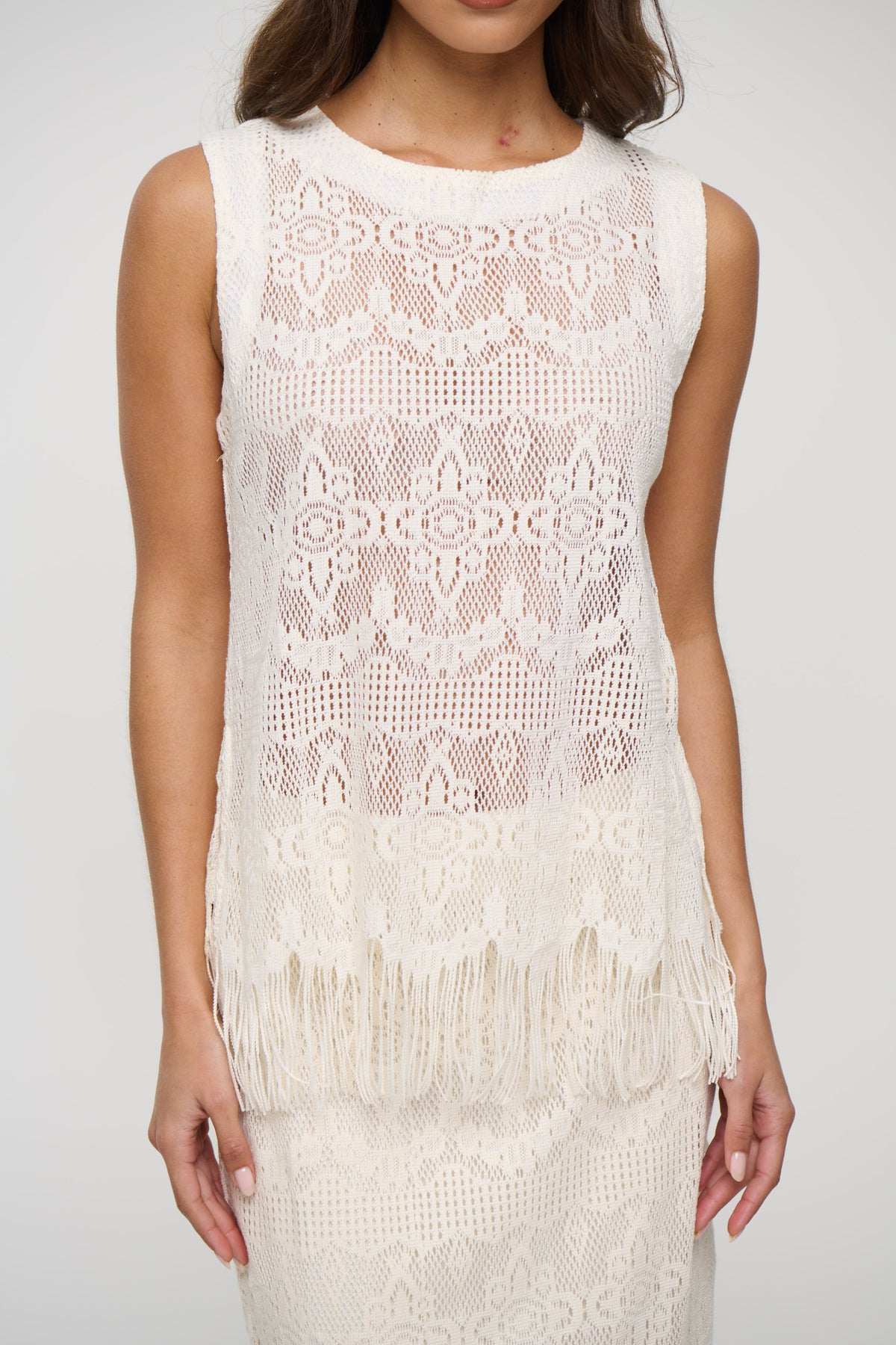 Lissa Lace Top Ivory