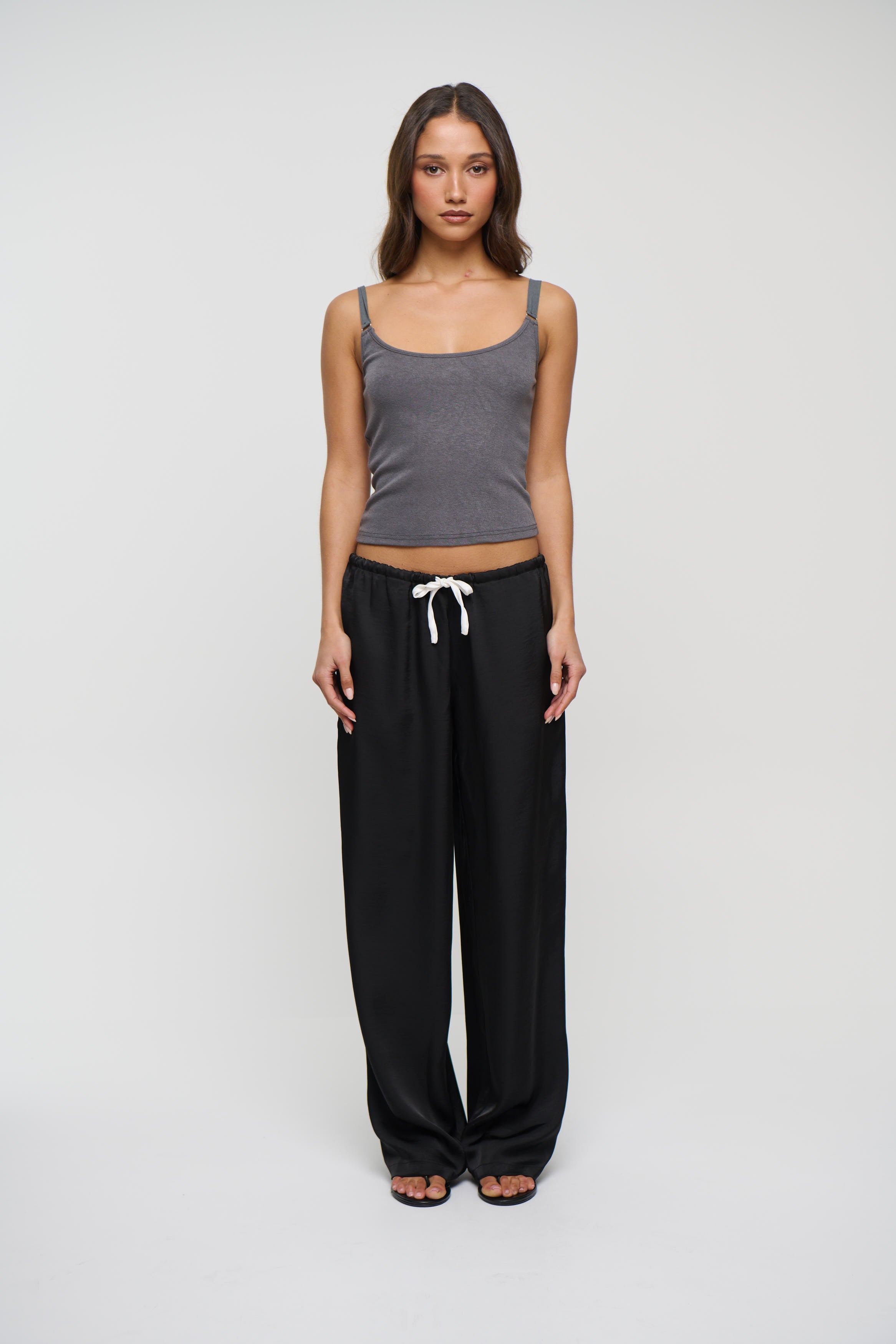 Hazel Singlet Charcoal