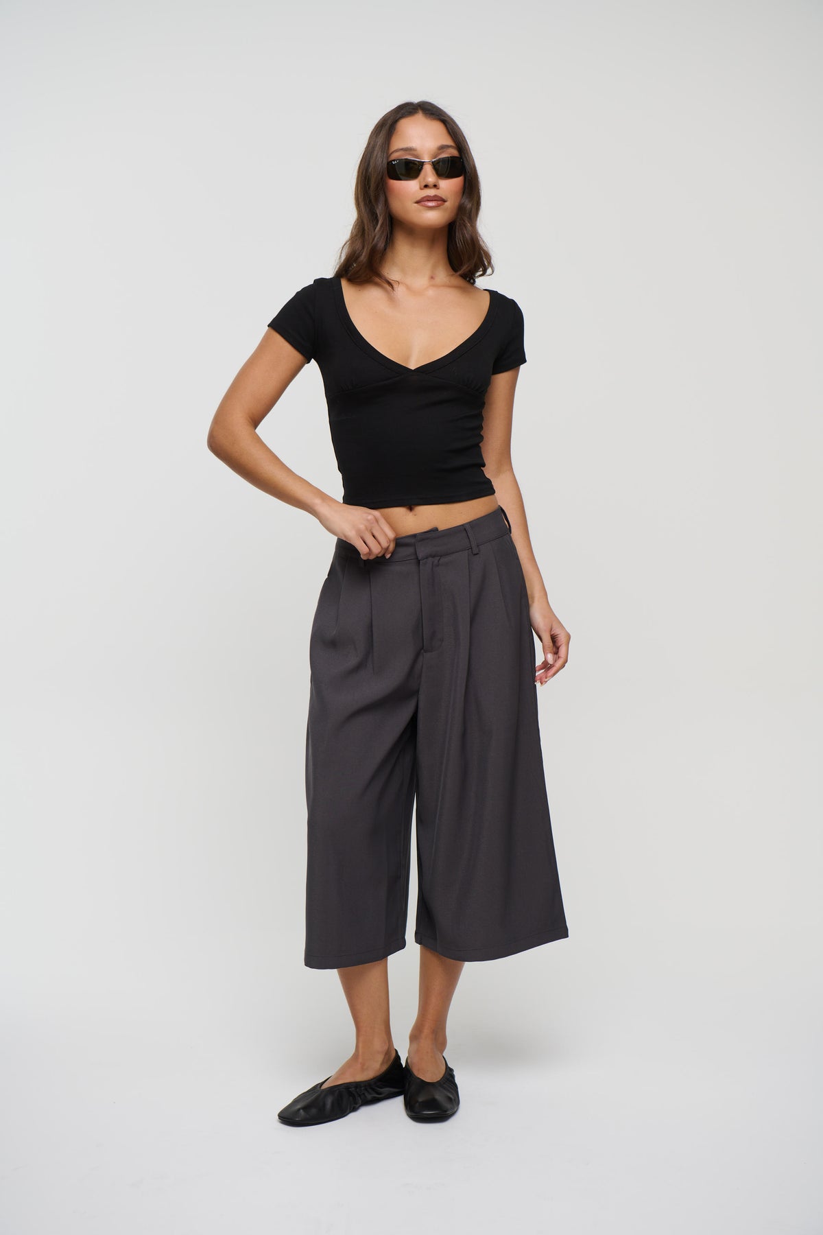 Kareena Long Short Charcoal