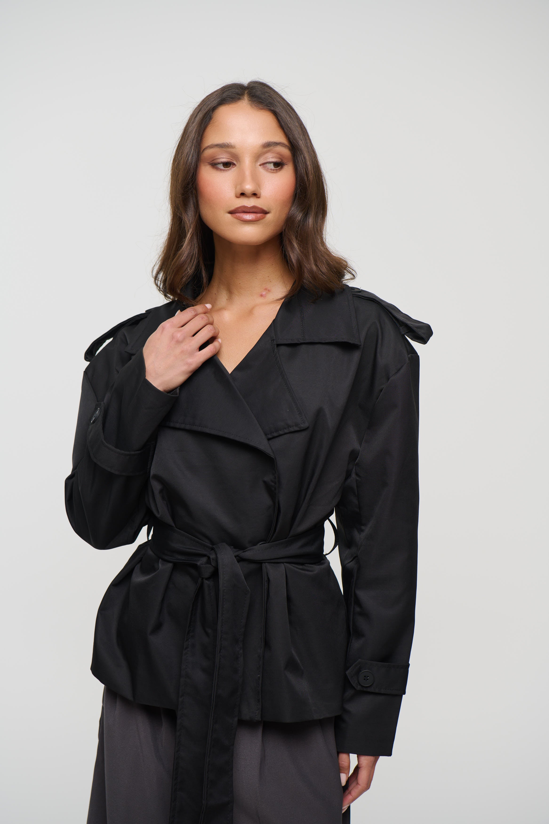 Aston Trench Black
