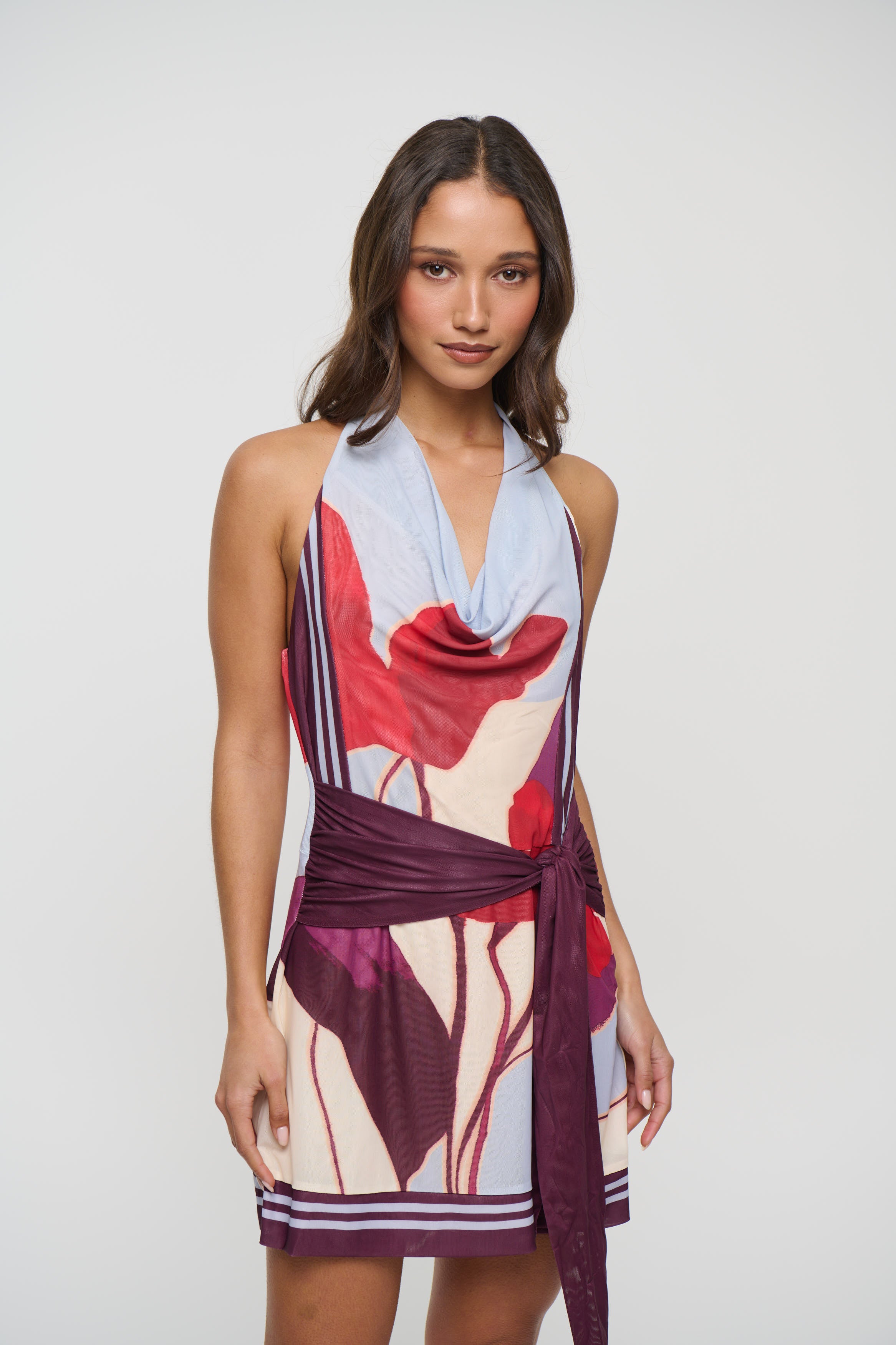 Kalea Mini Dress Blue Bloom