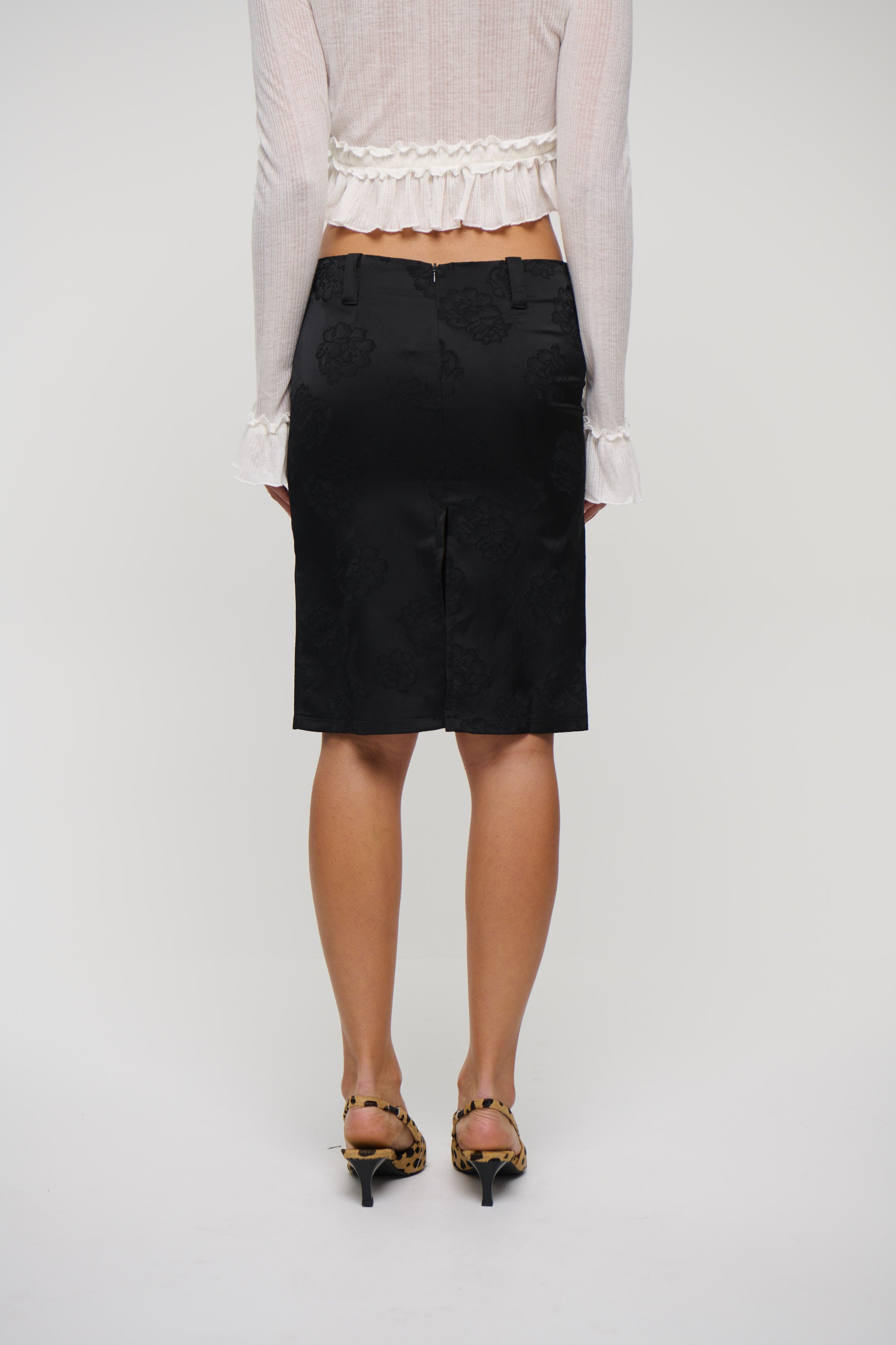 Play On Midi Skirt Noir