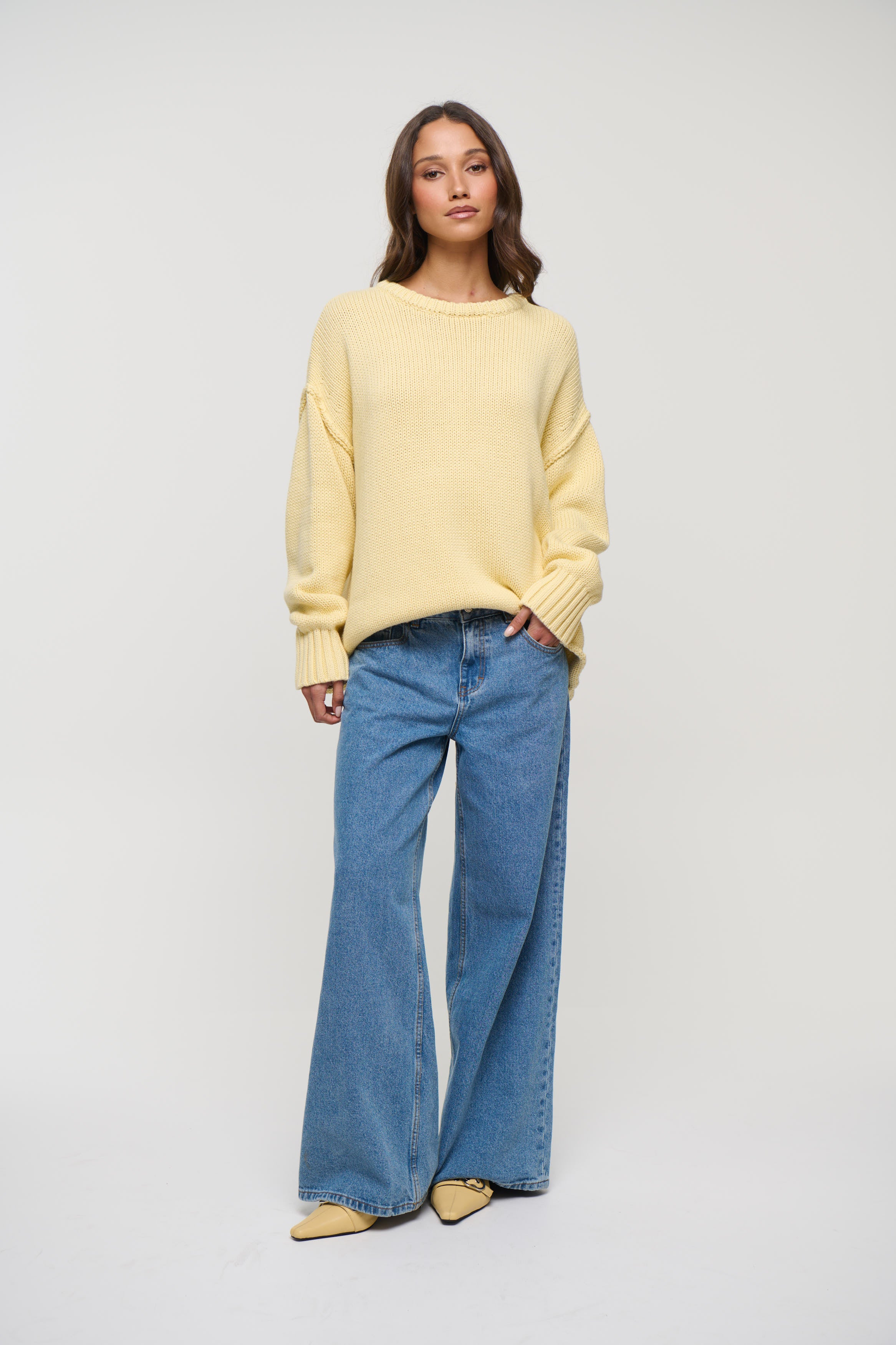 Nikova Knit Jumper Lemon