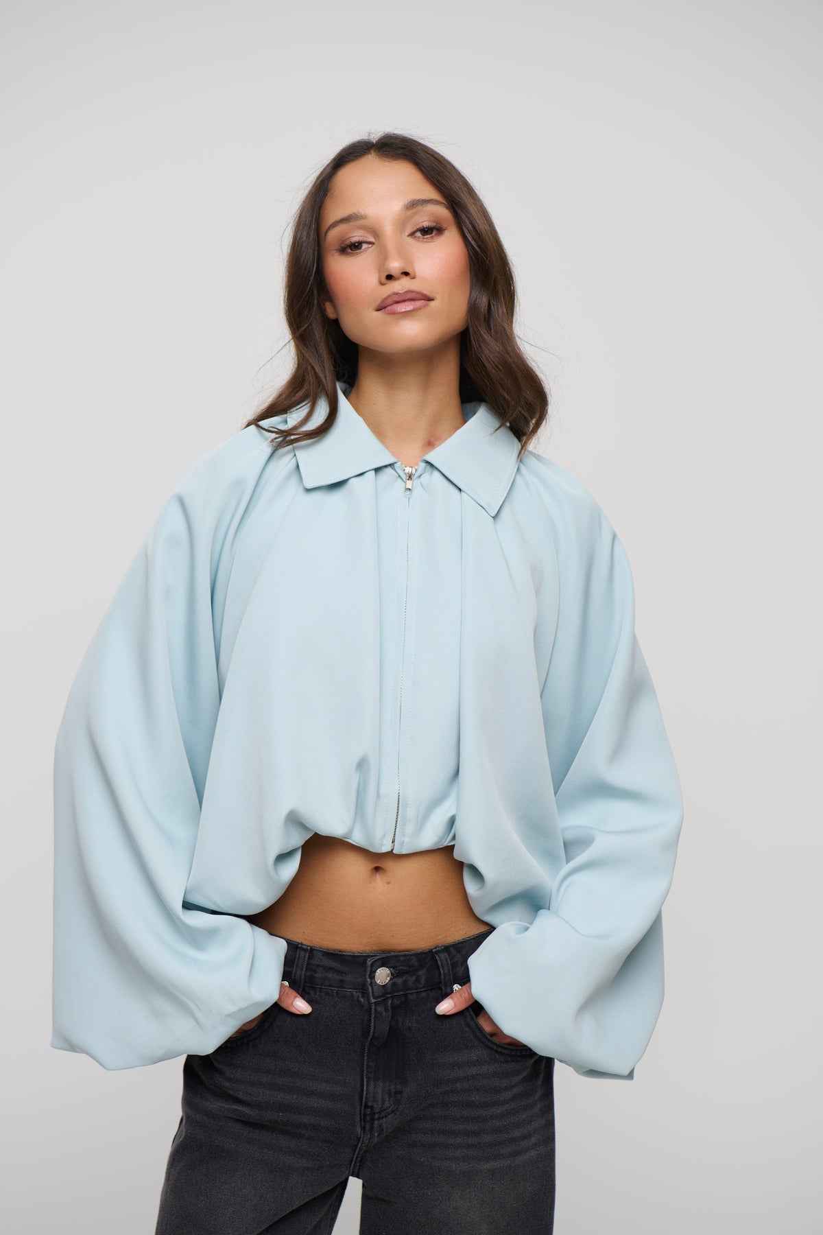 Alexis Jacket Dusty Blue