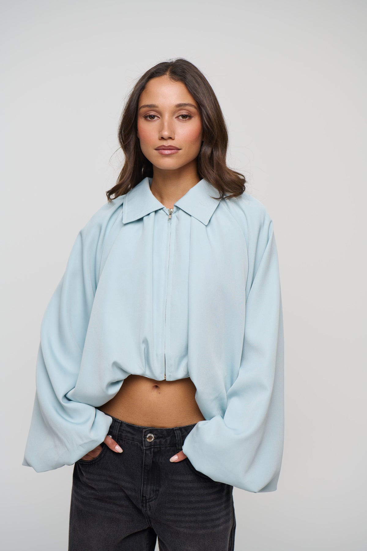 Alexis Jacket Dusty Blue