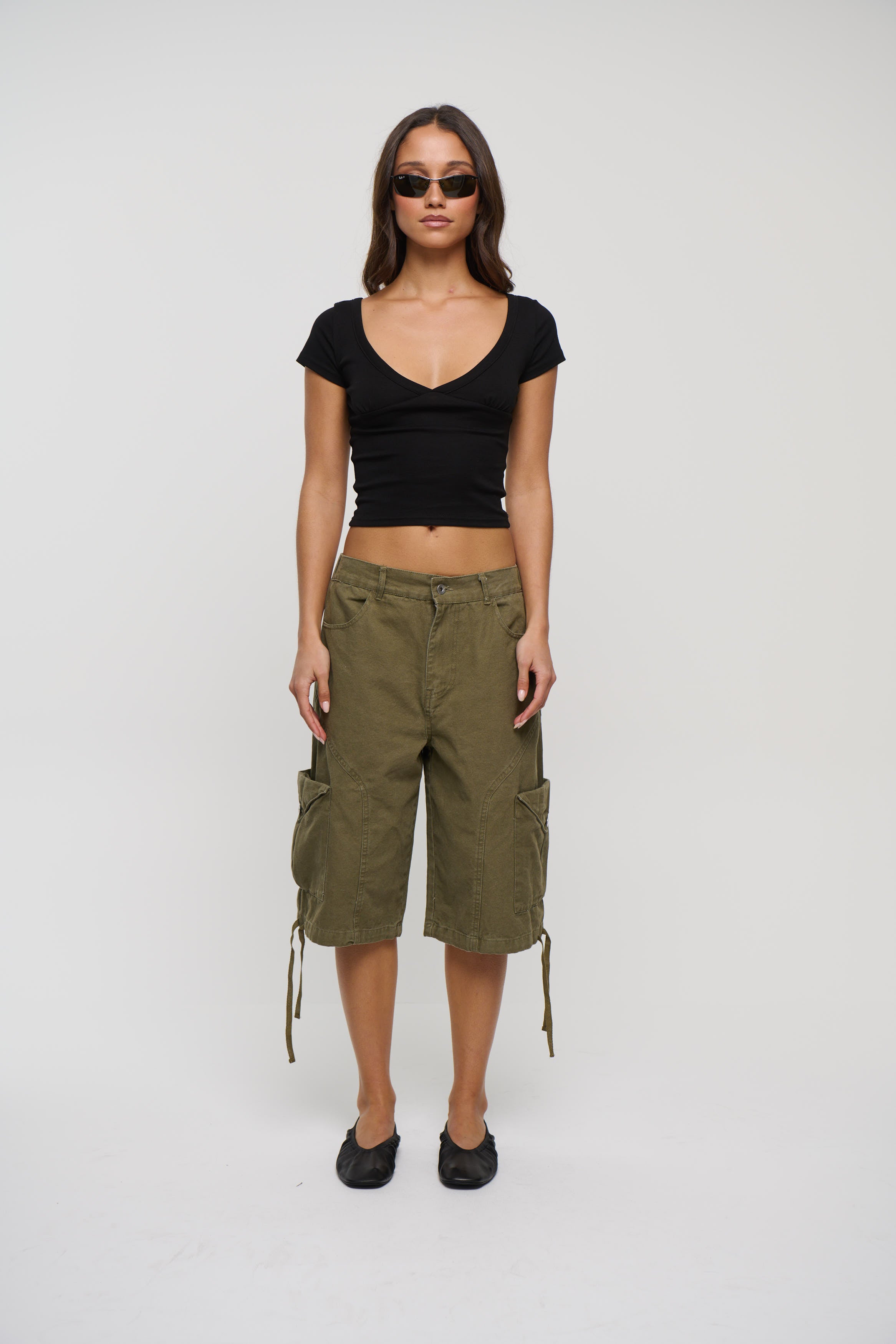 Annie Cargo Short Olive