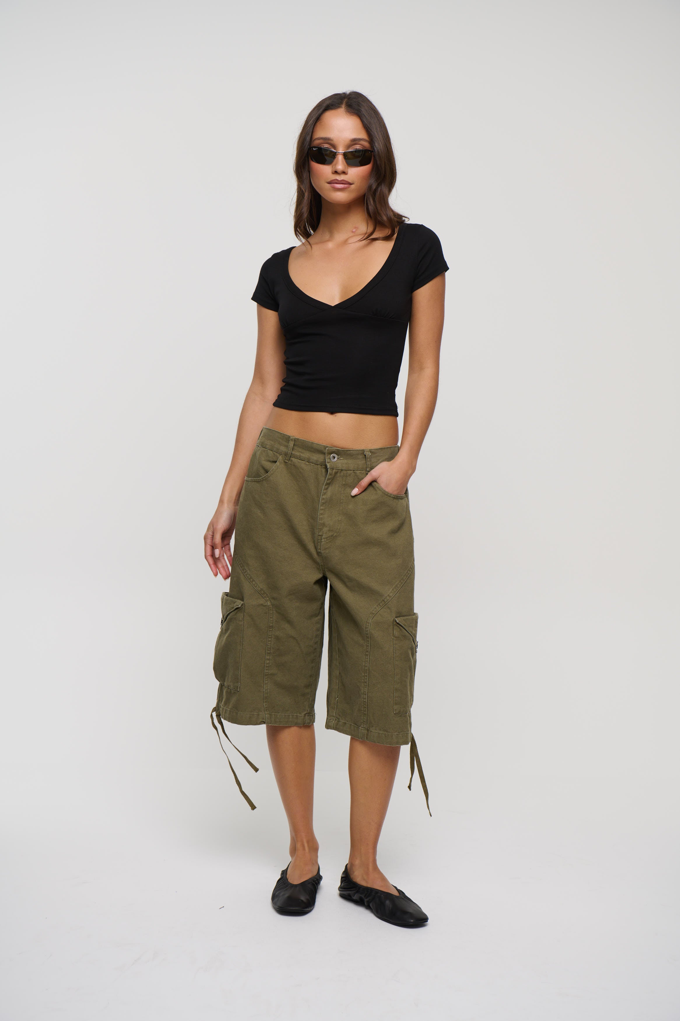 Annie Cargo Short Olive