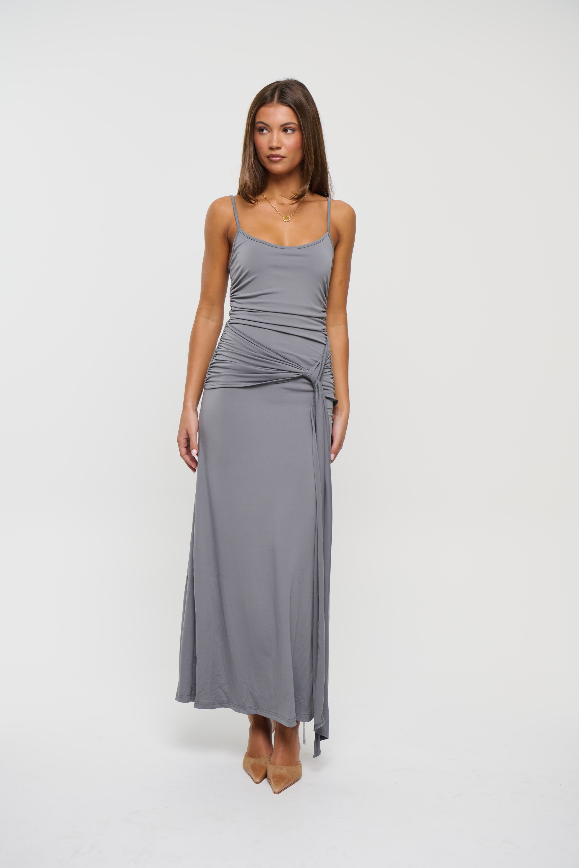 Jayla Maxi Dress Charcoal