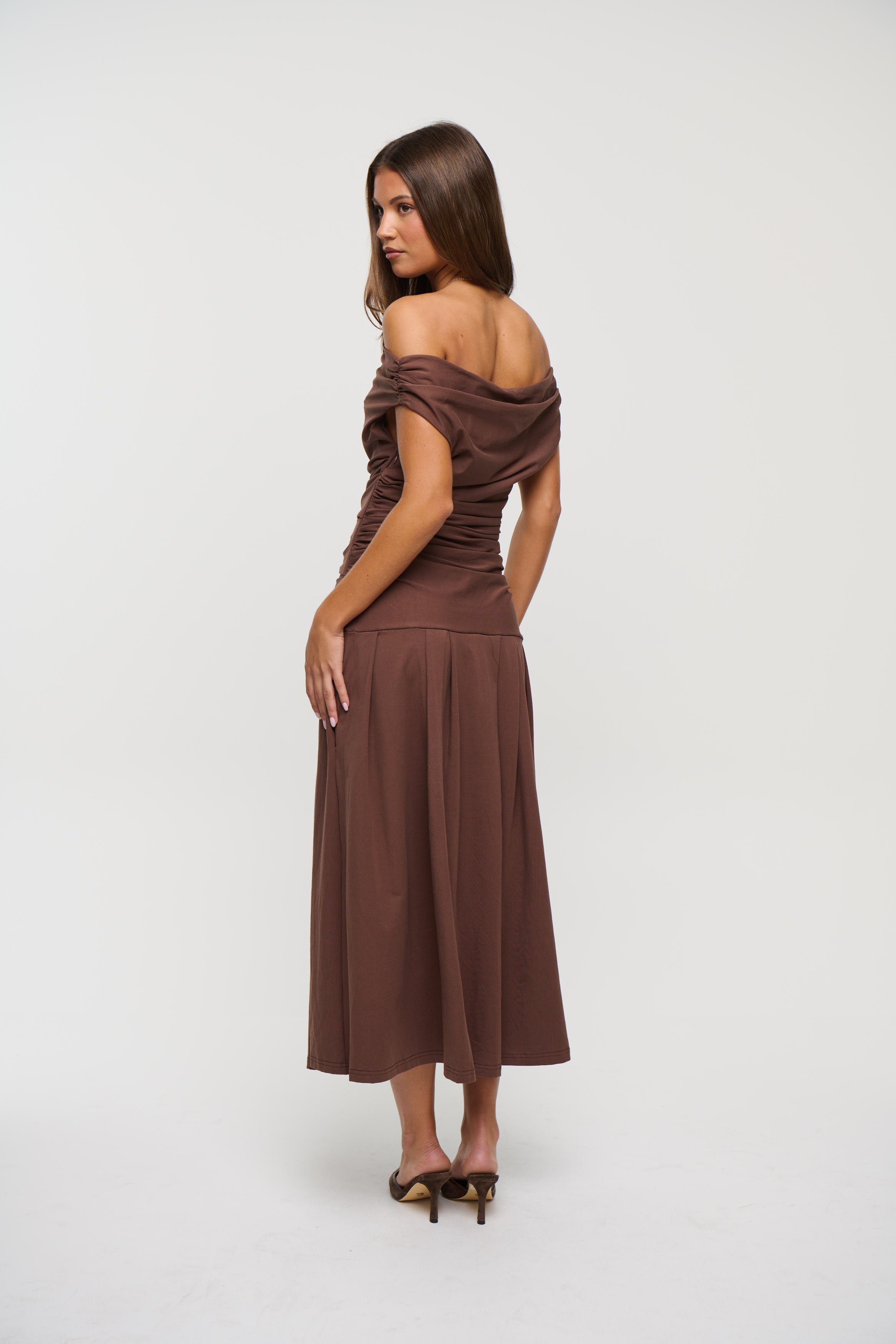 Elita Maxi Dress Chocolate