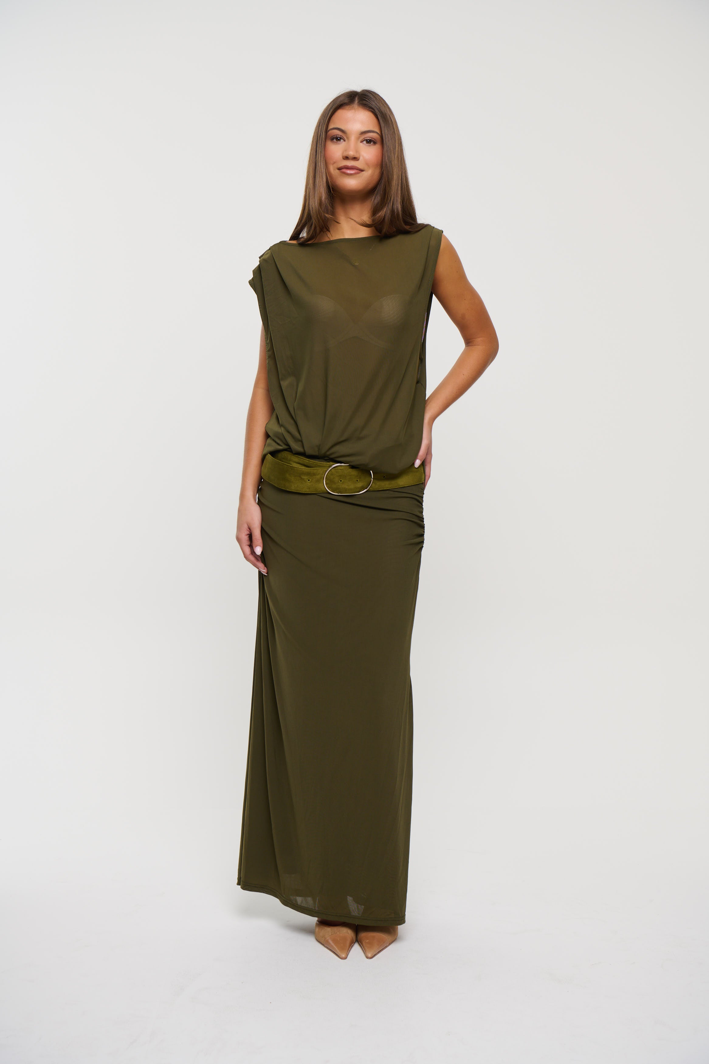 Selen Dress Olive