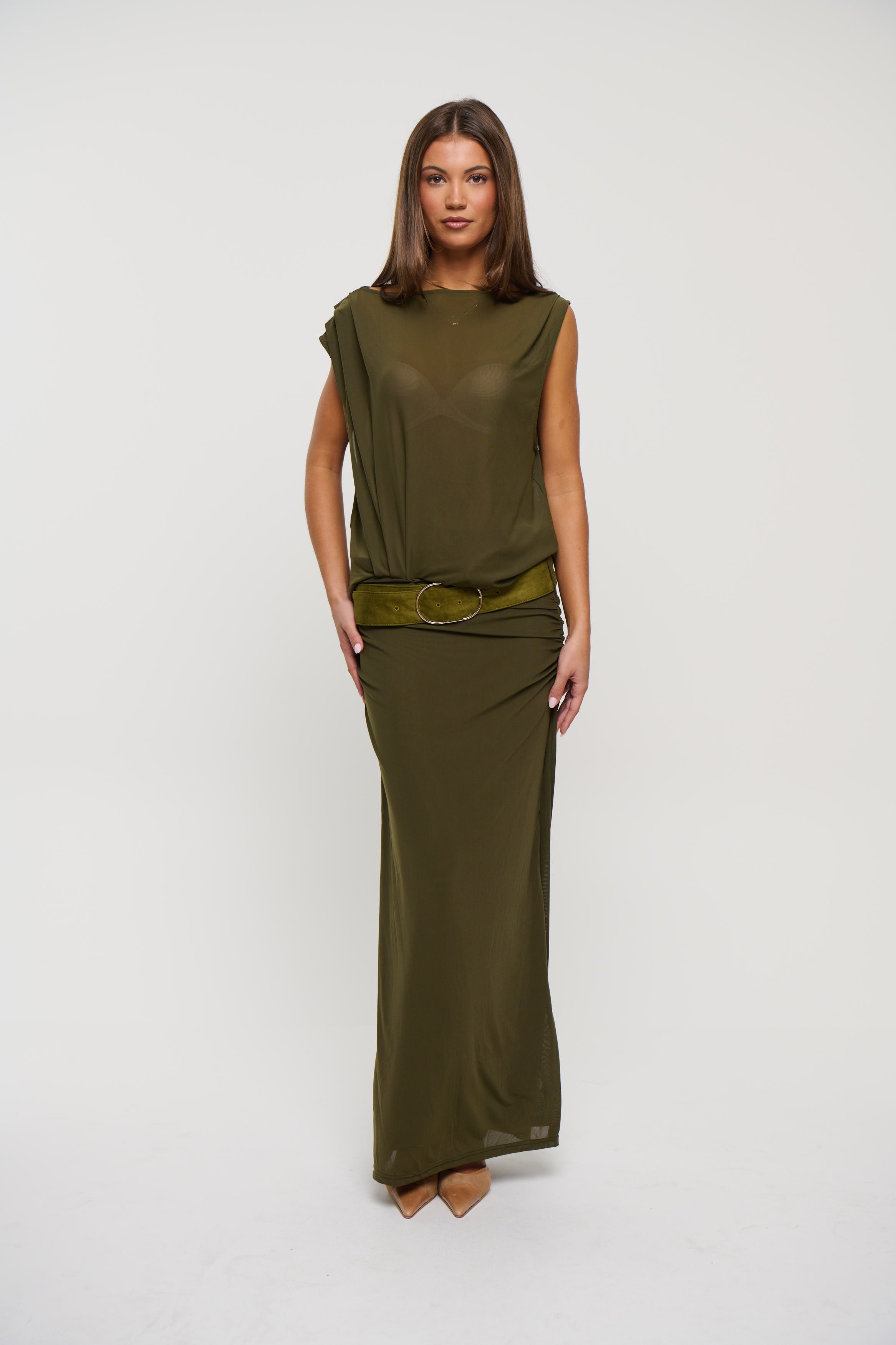Selen Dress Olive