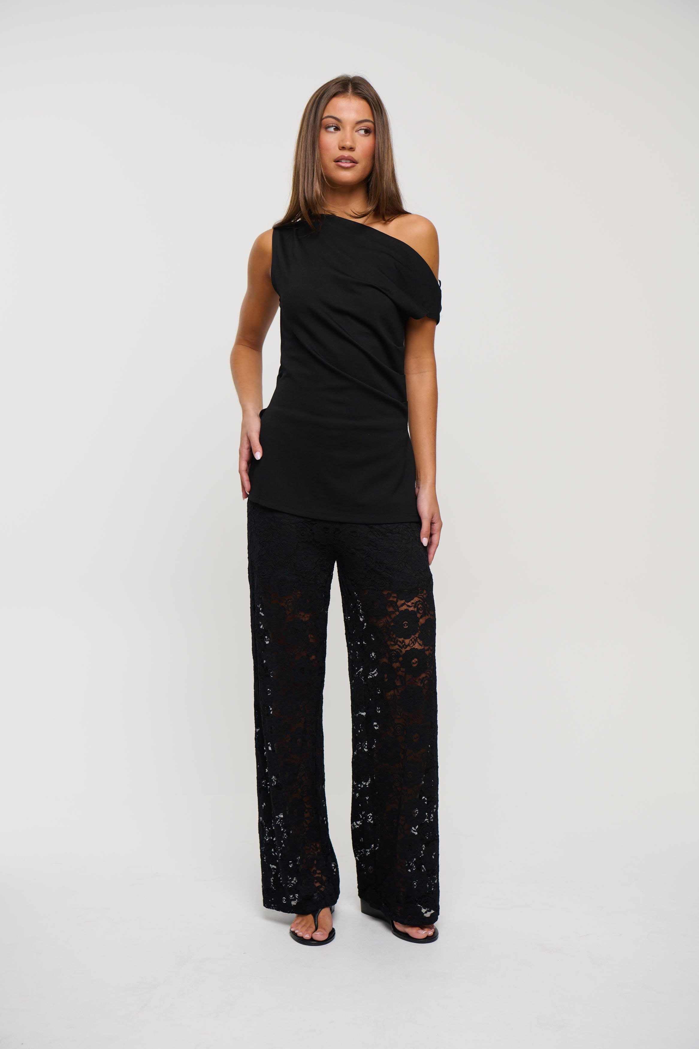 Laguna Asymmetrical Top Black