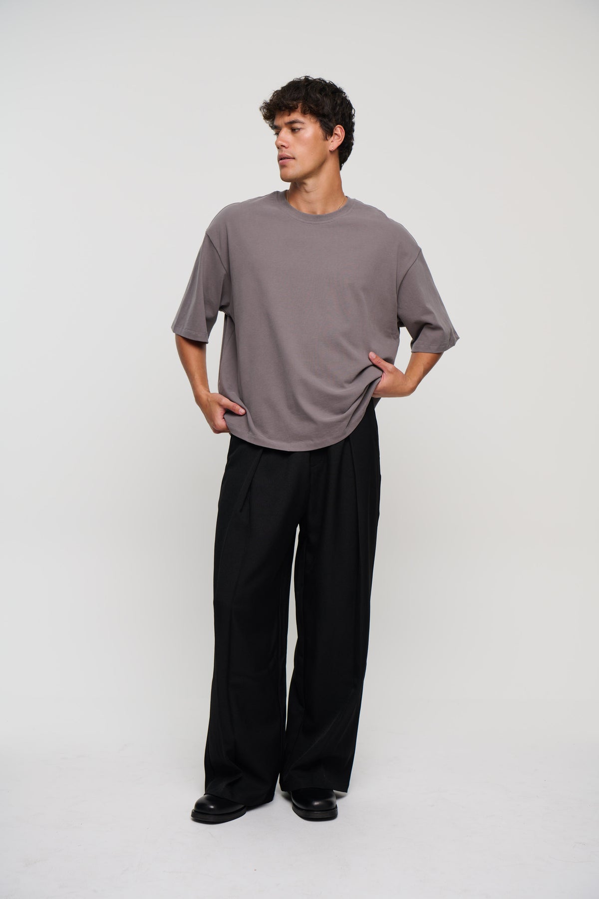 230G Cotton Premium Tee Steel