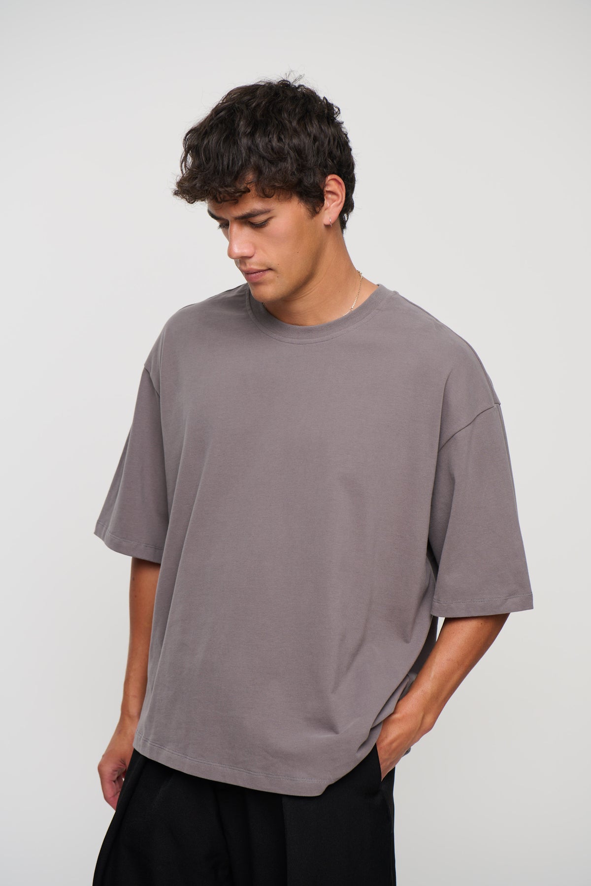 230G Cotton Premium Tee Steel