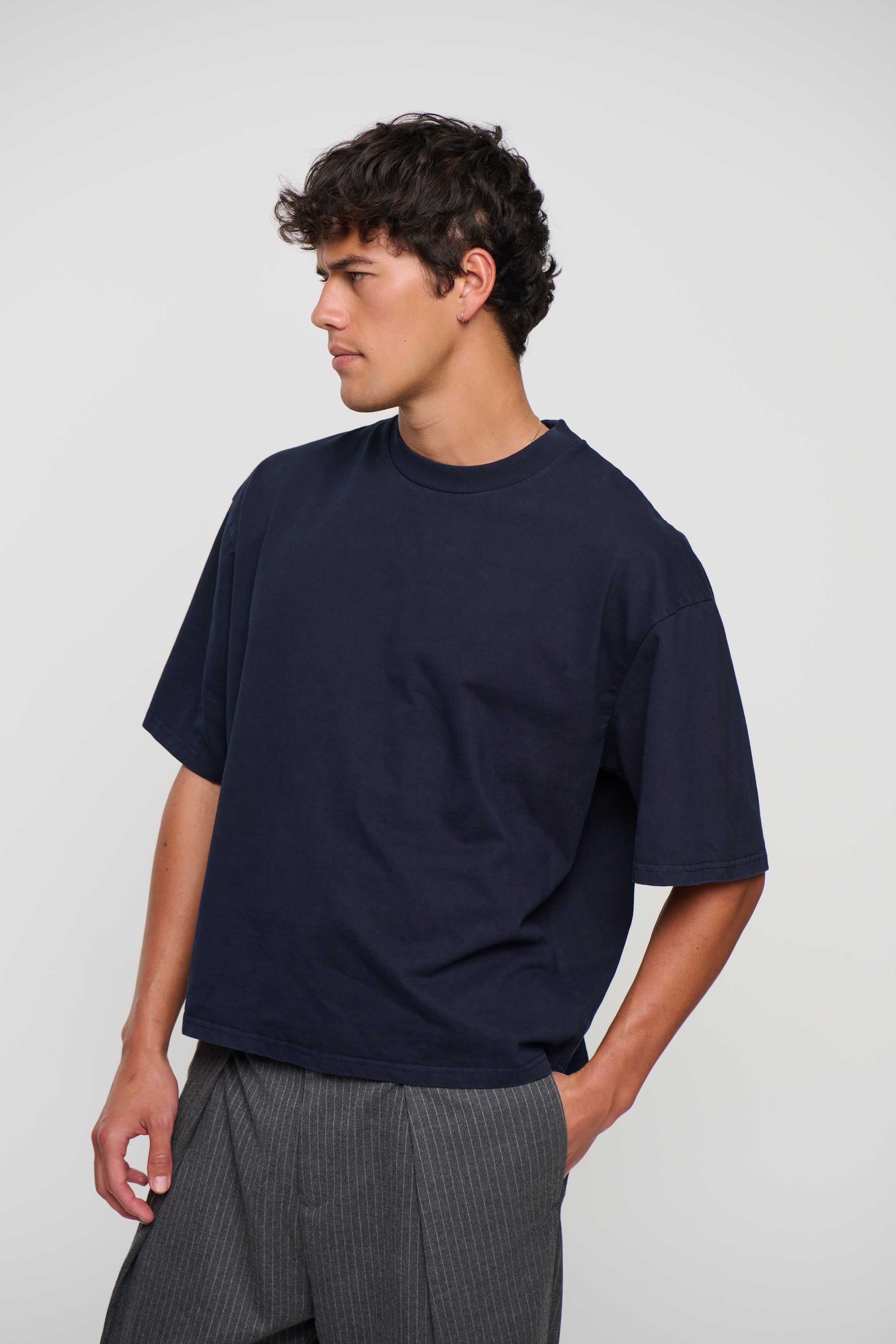 Emmett Box Tee Navy