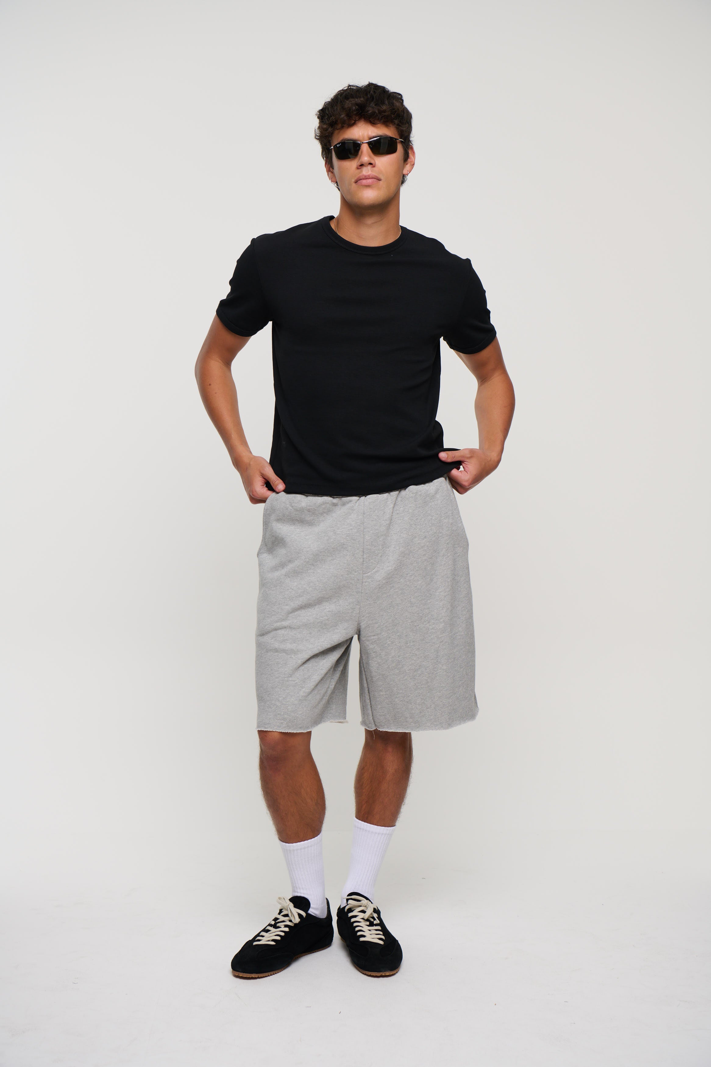 Heavyweight Raw Track Short Grey
