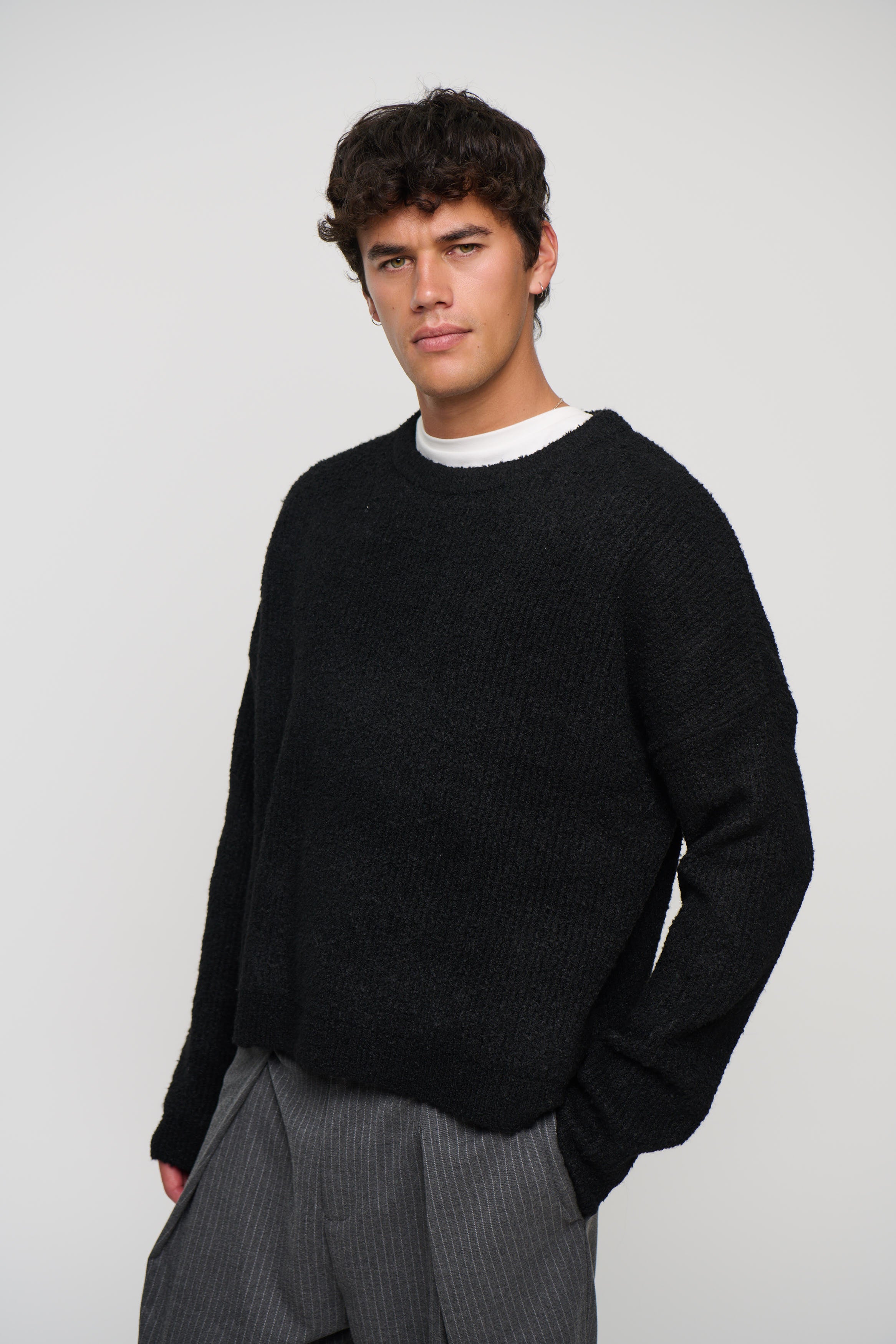 Soft Crew Knit Black