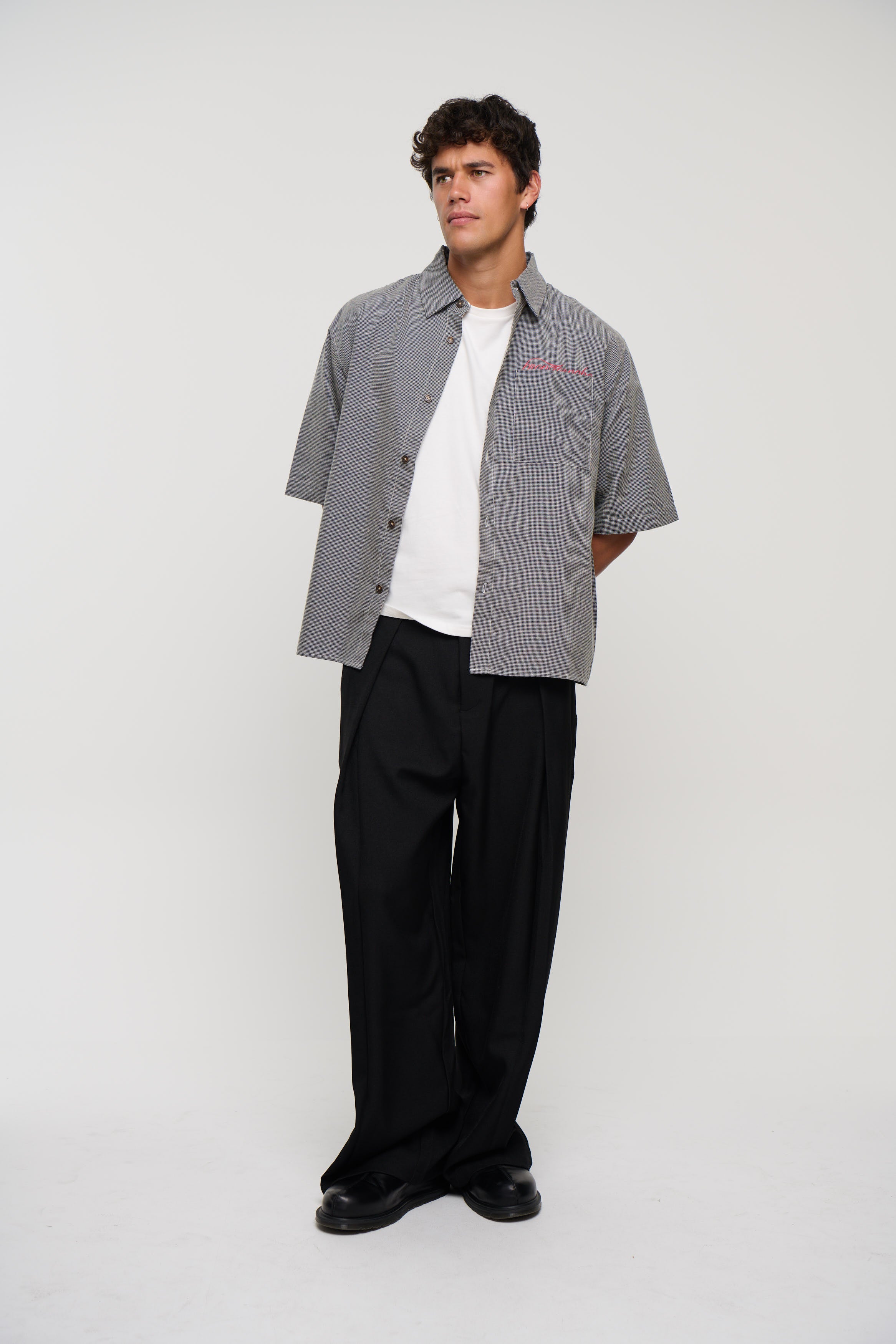 Scott Shirt Check Blue Print