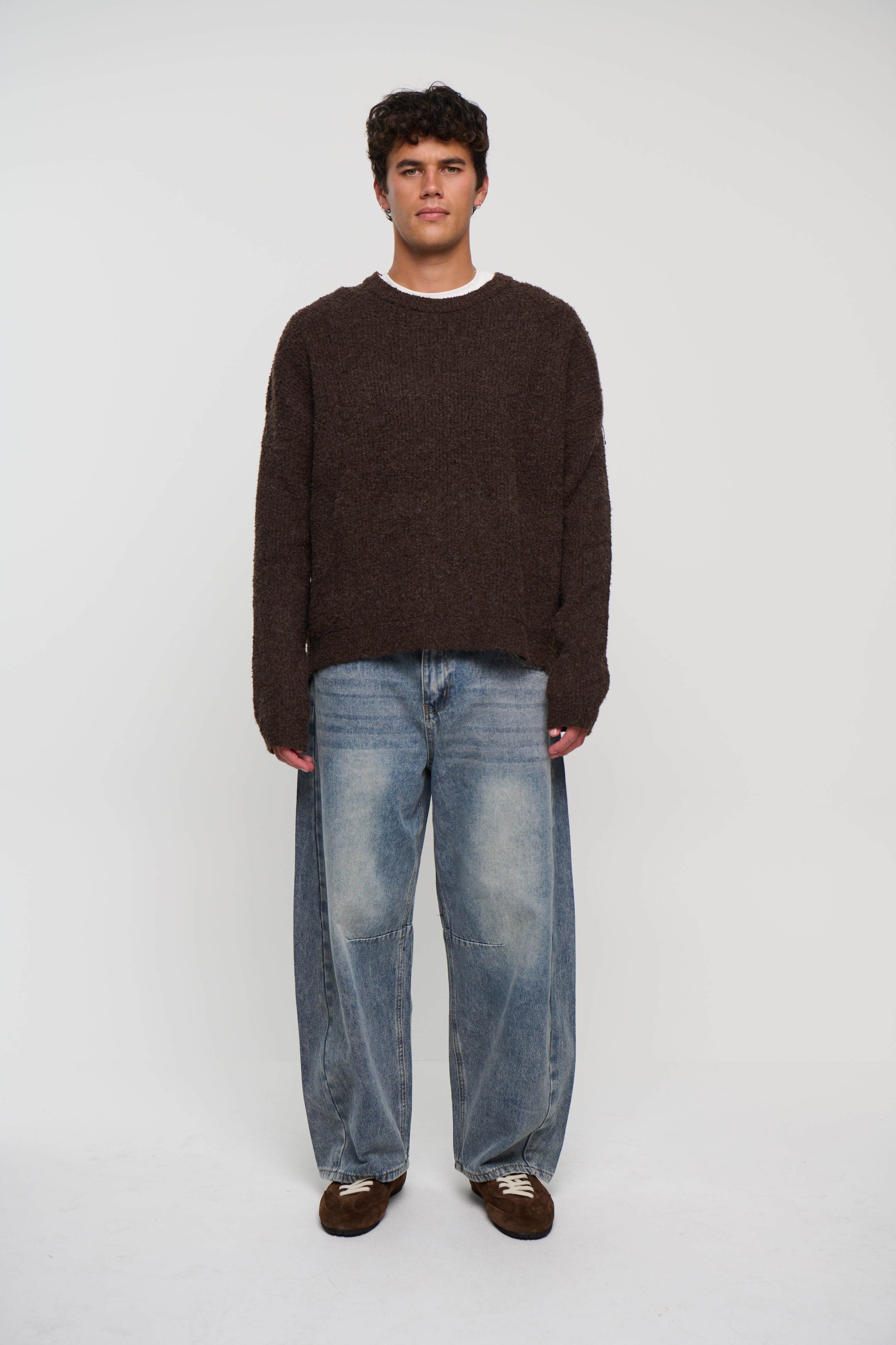 Soft Crew Knit Chocolate