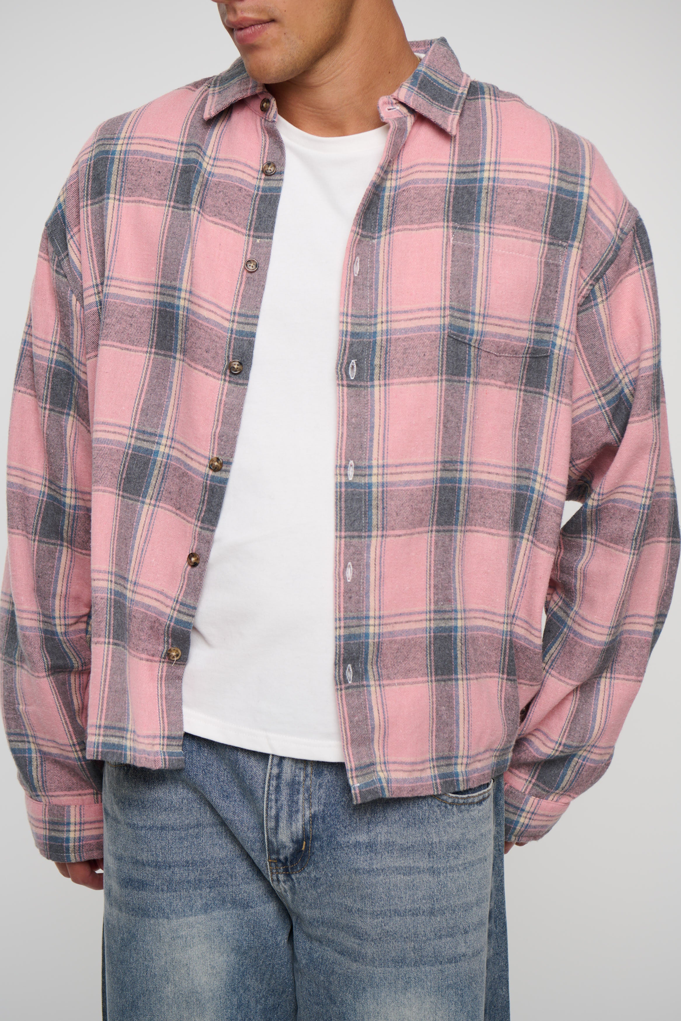 Brooklyn Check Shirt Salmon