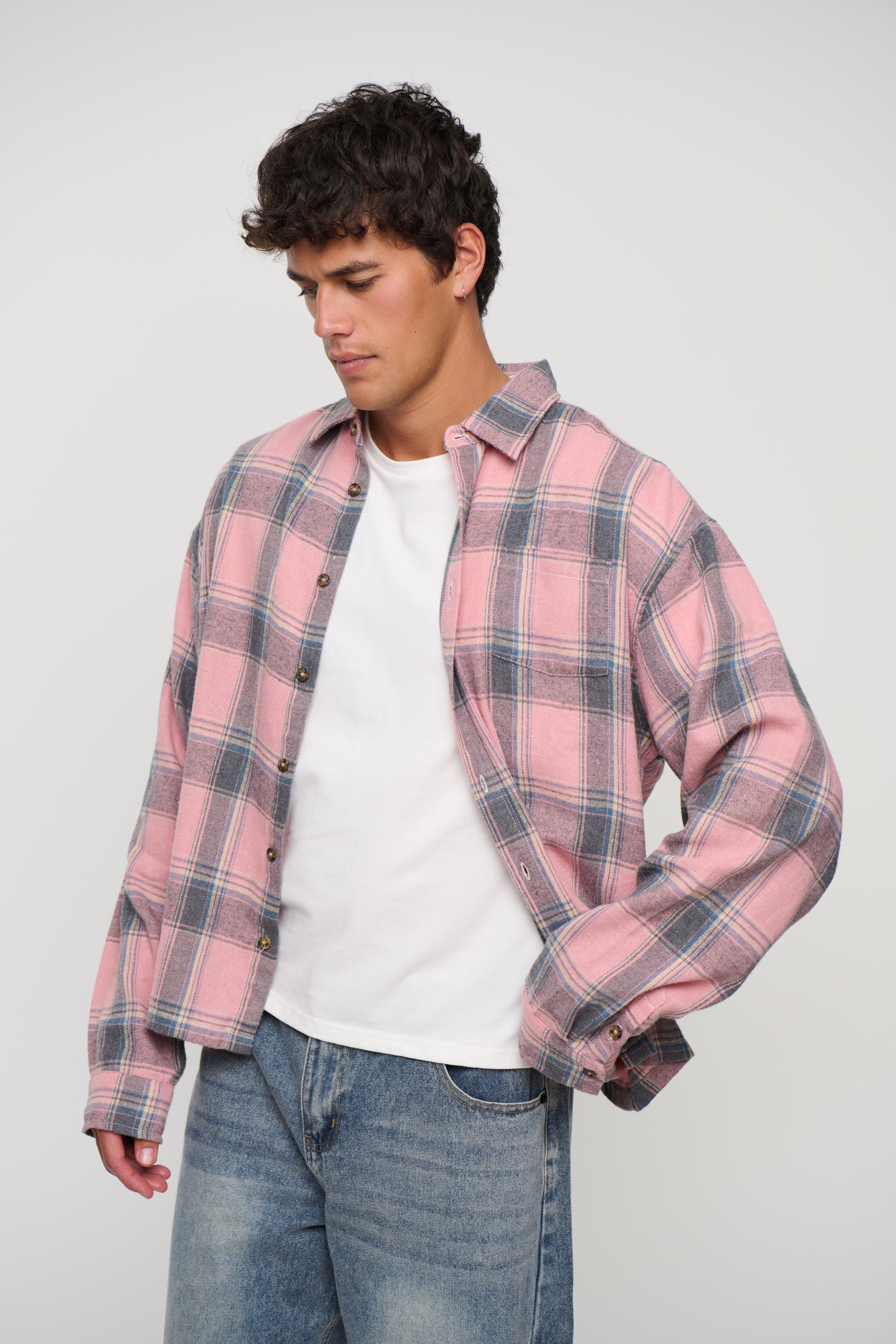 Brooklyn Check Shirt Salmon