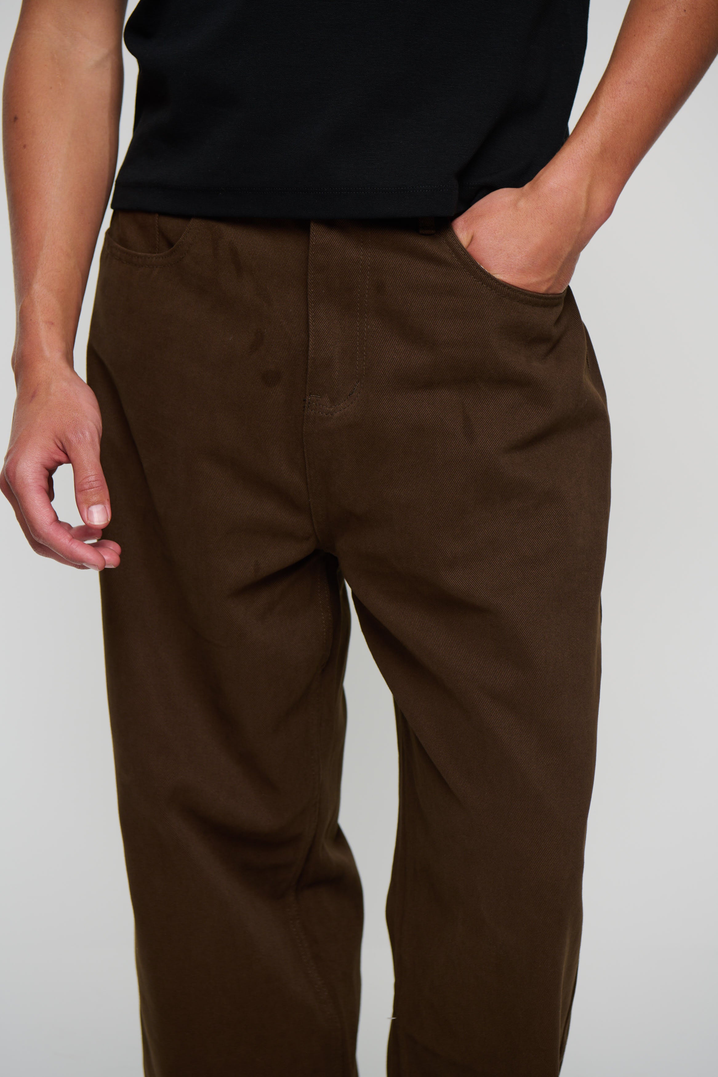 Newtown Baggy Denim Chocolate