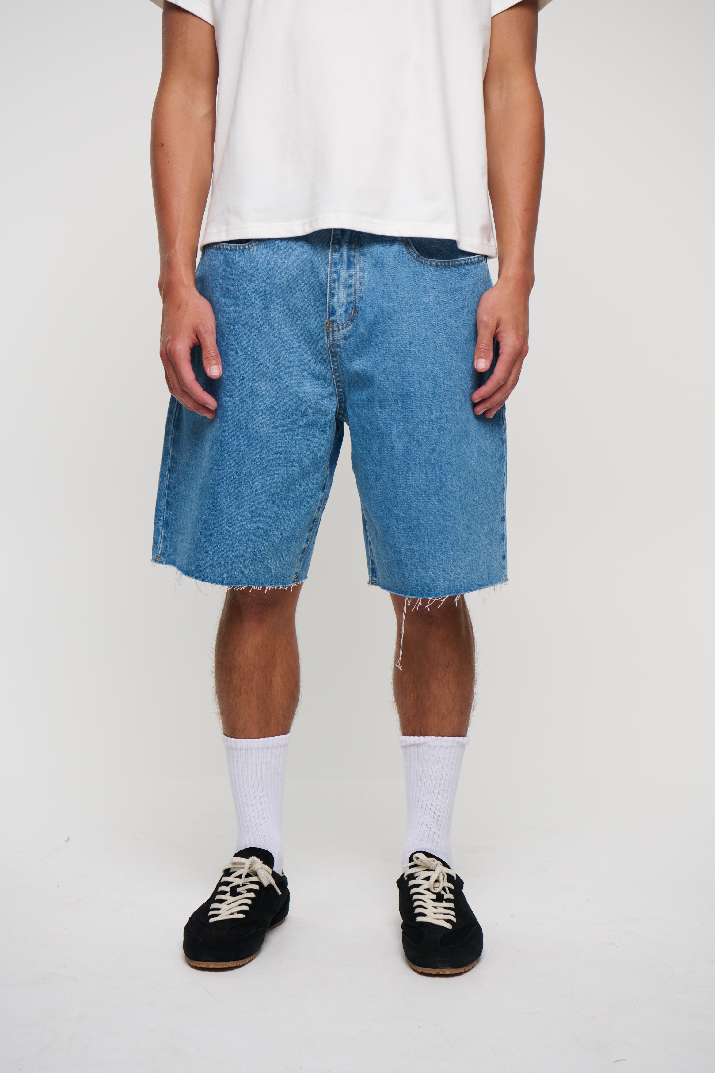 Cal Raw Denim Short Blue