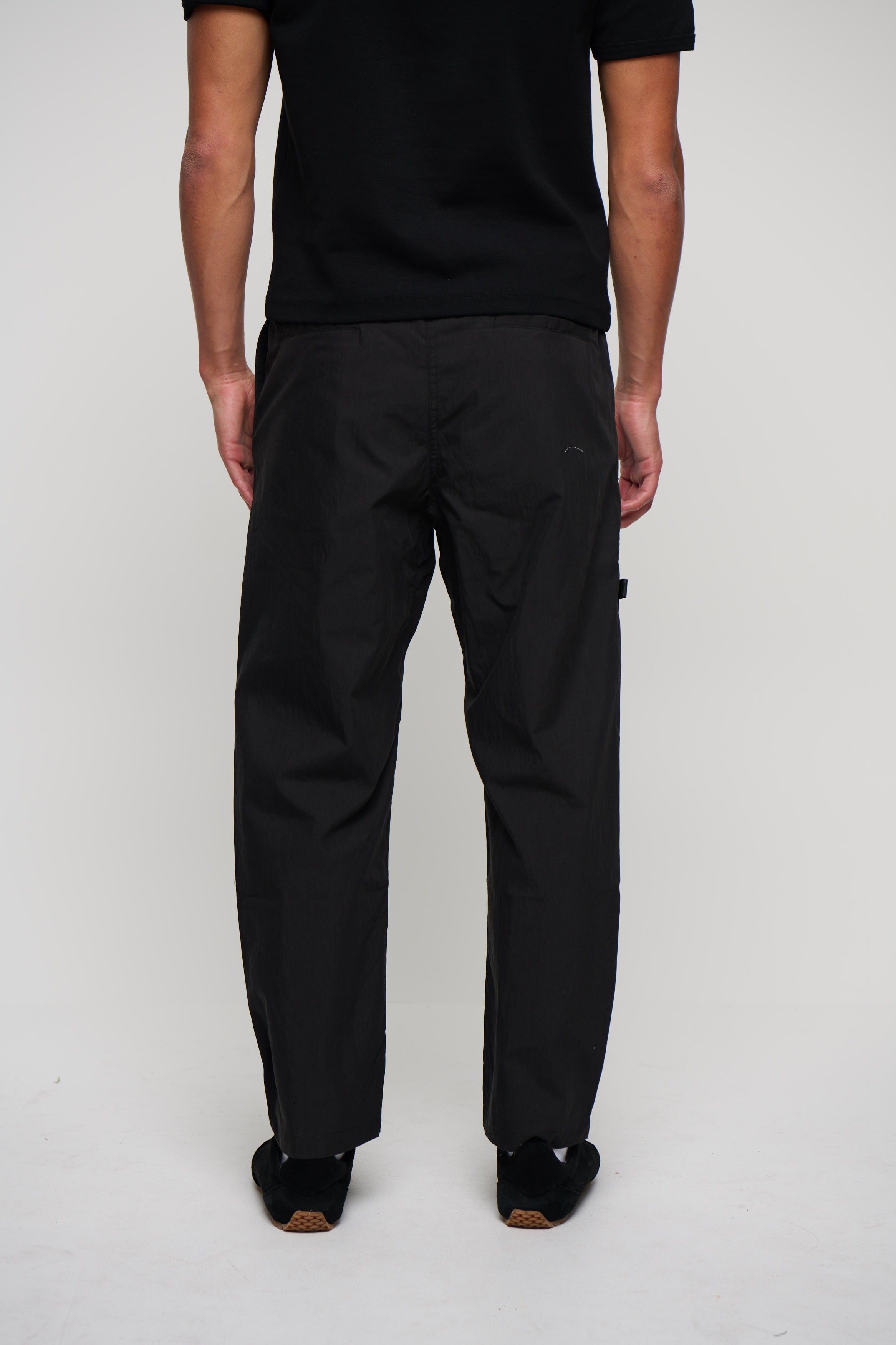 Charlie Baggy Nylon Pant Black