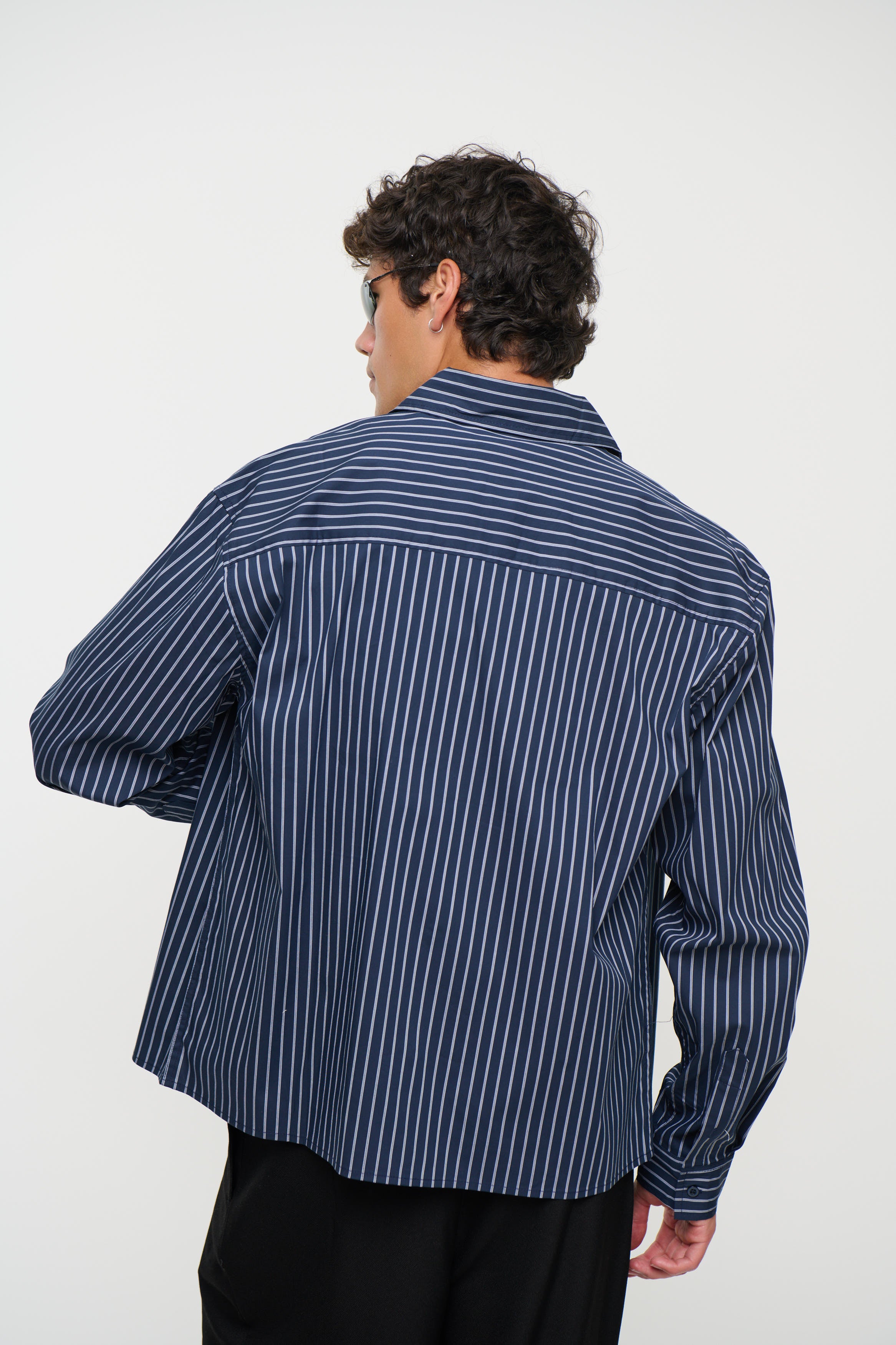 Long Sleeve Box Shirt Navy