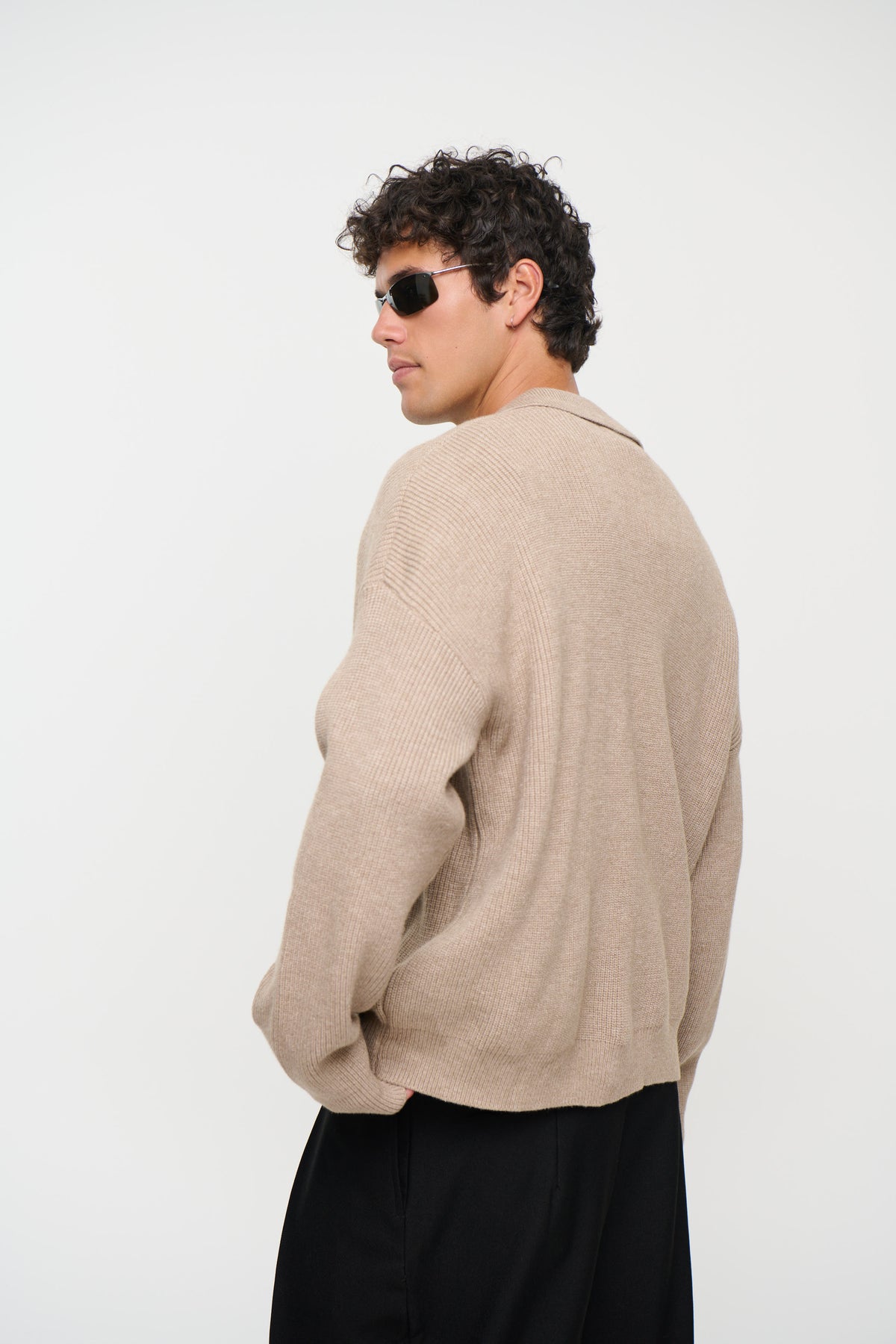 Jay Knitted Polo Oat