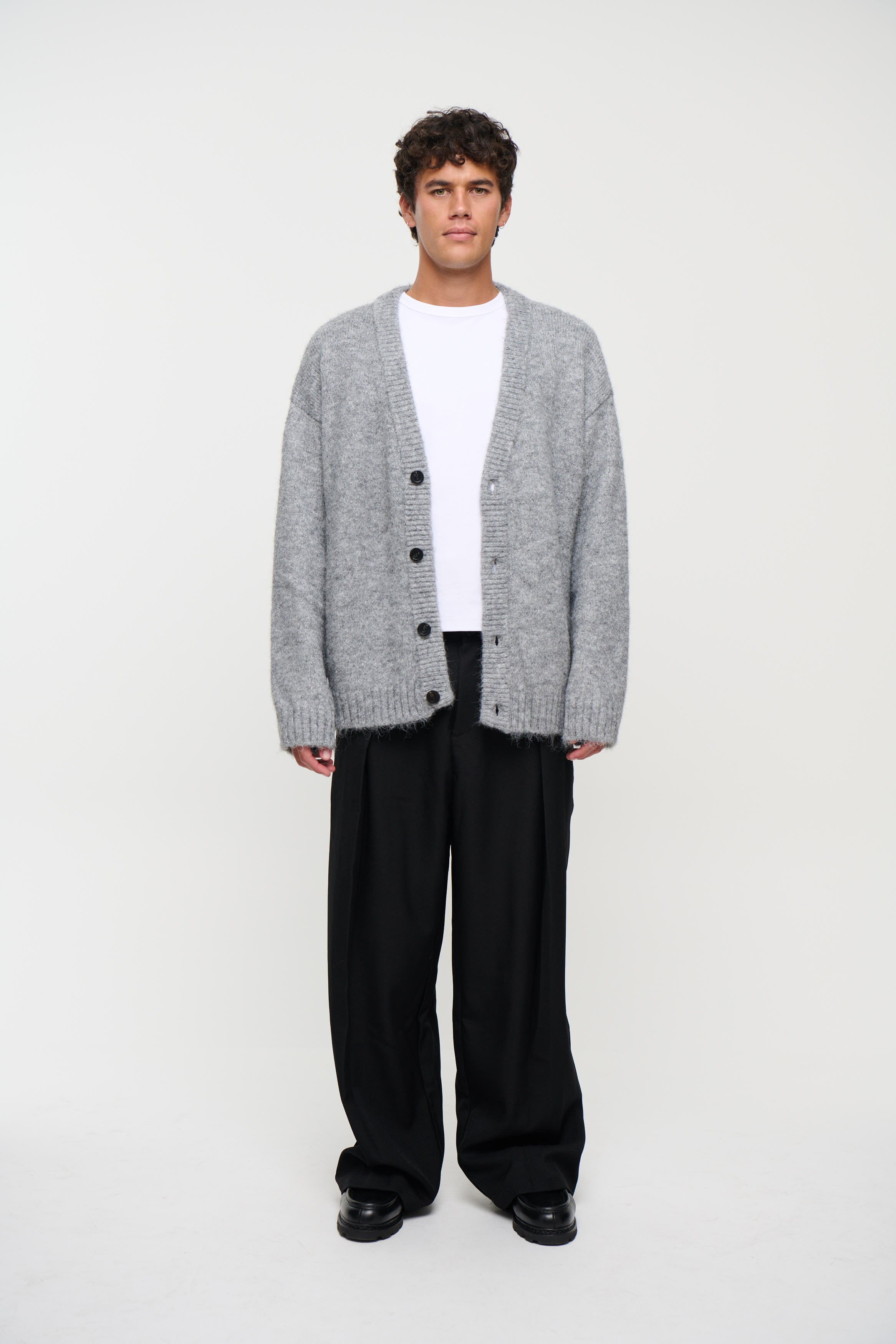 Knitted Oversize Cardigan Grey