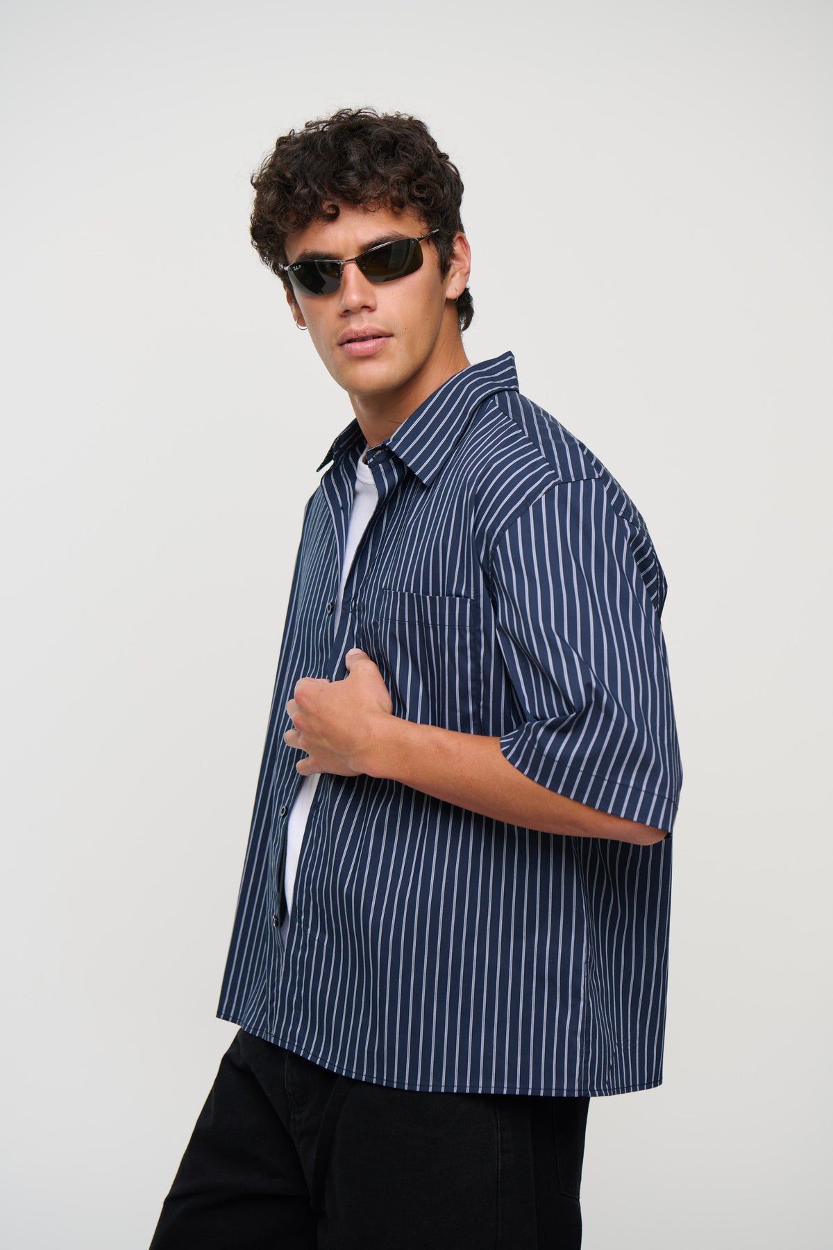 NTH Box Shirt Navy