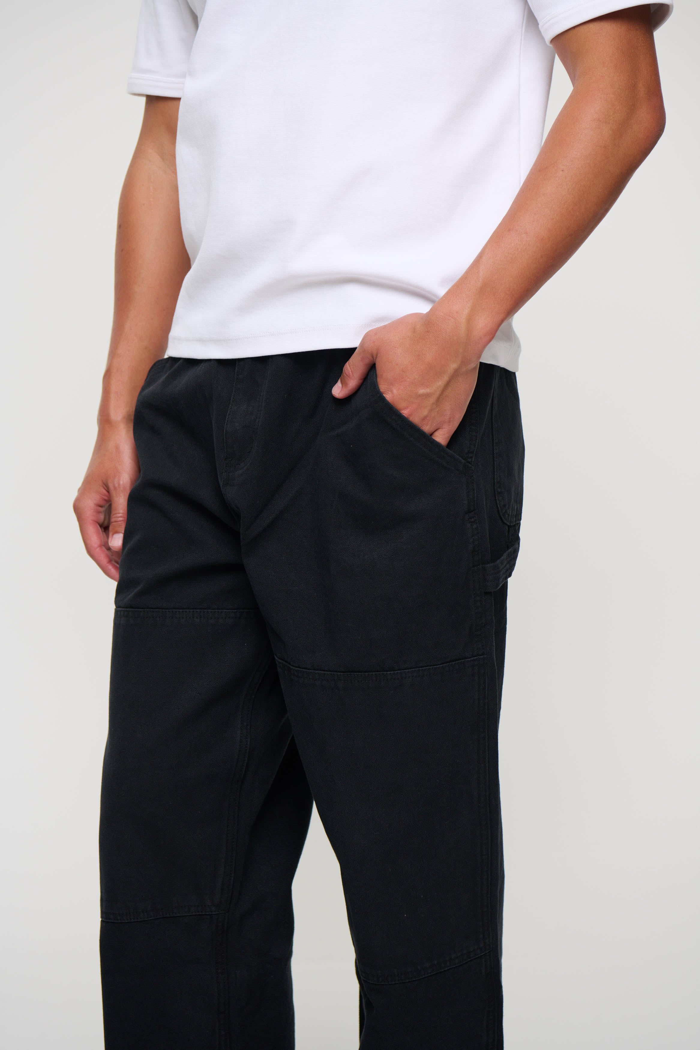 Cotton Drill Pant Black