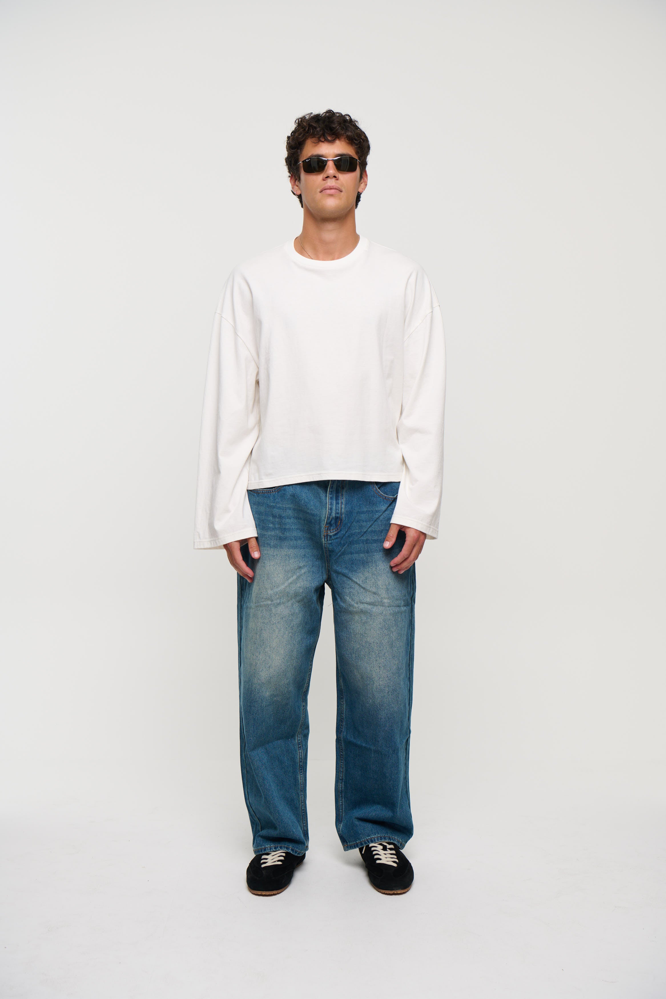 Newtown Baggy Denim Mid Blue