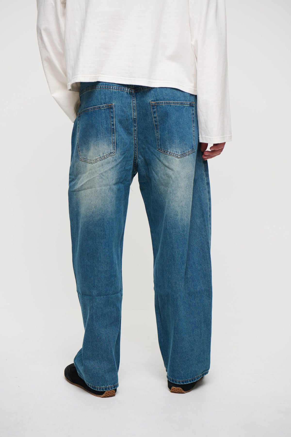 Newtown Baggy Denim Mid Blue