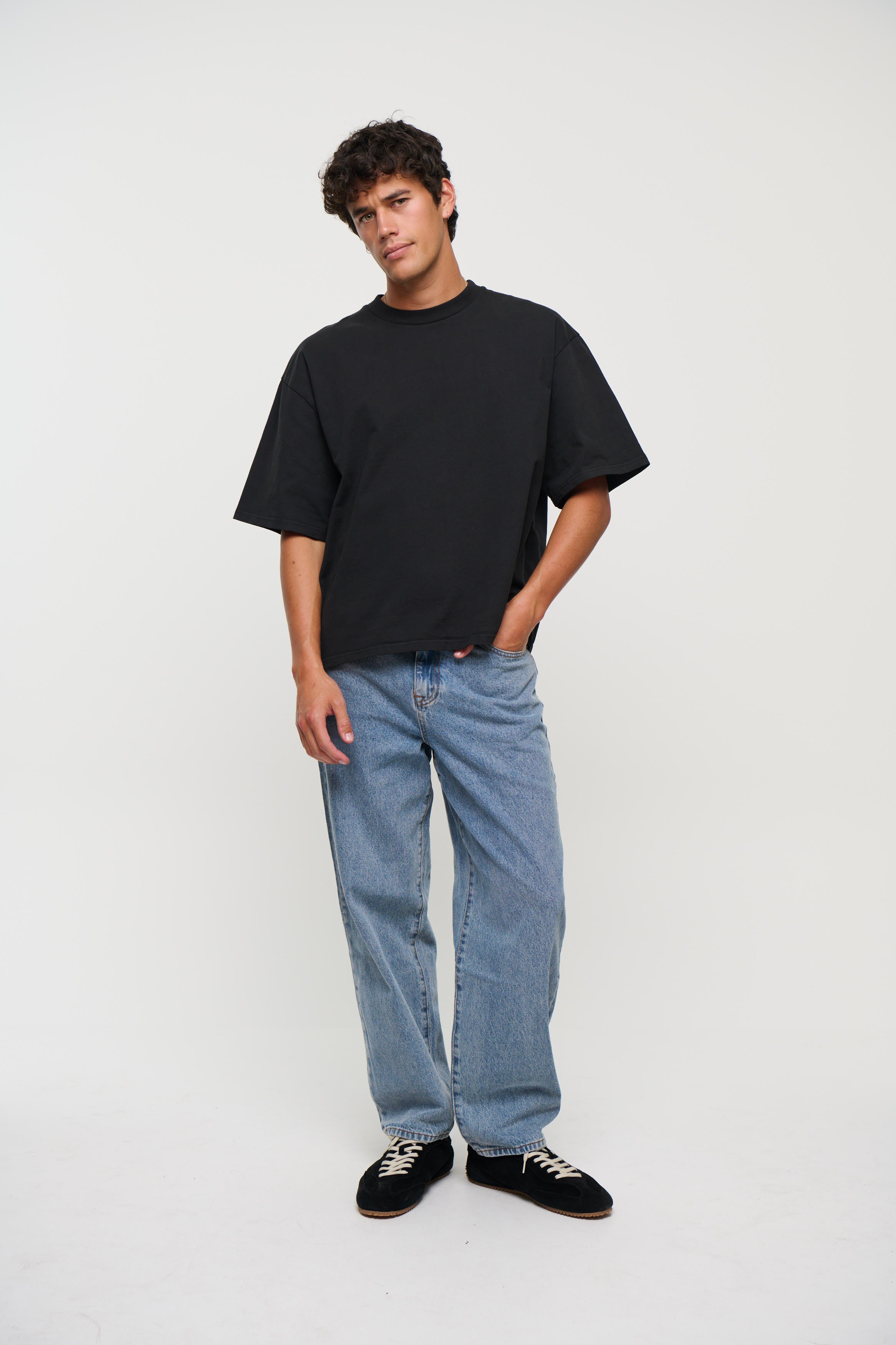 Cruz Baggy Denim Mid Blue