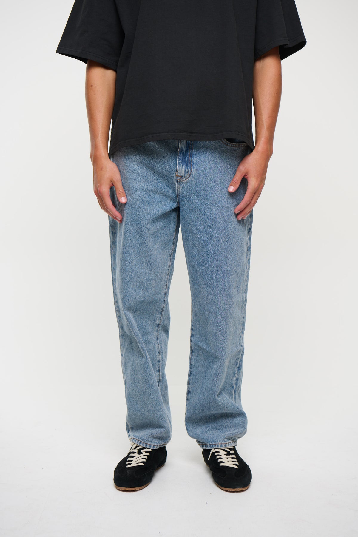 Cruz Baggy Denim Mid Blue