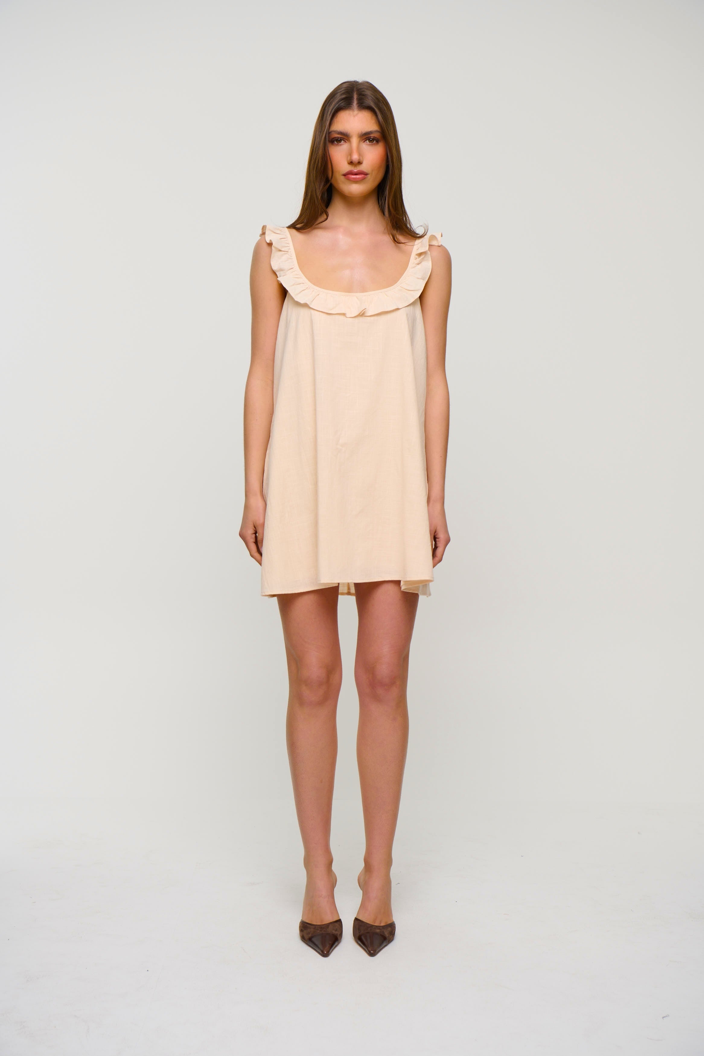 Perla Mini Dress Oat