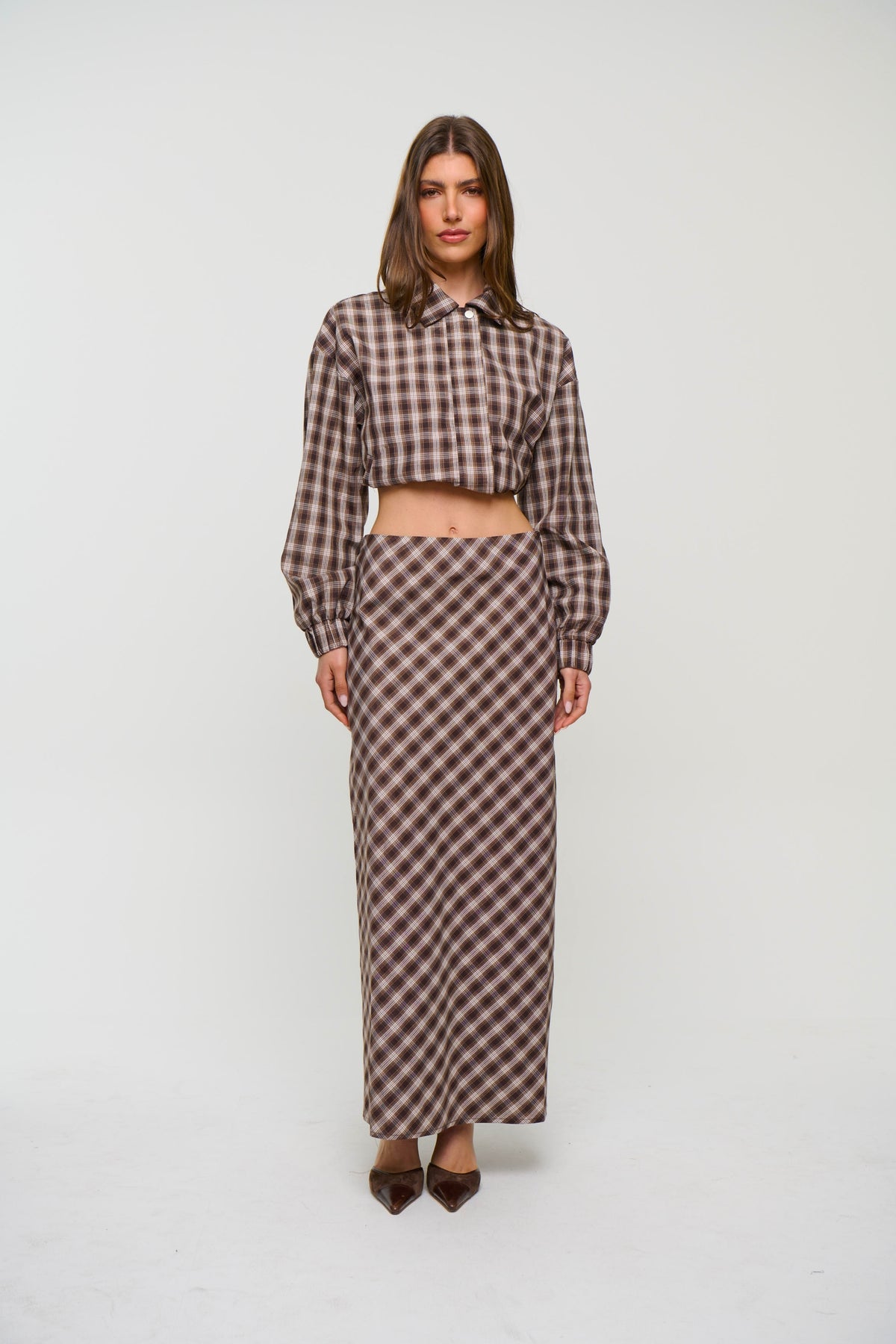 Jaydan Maxi Skirt Chocolate