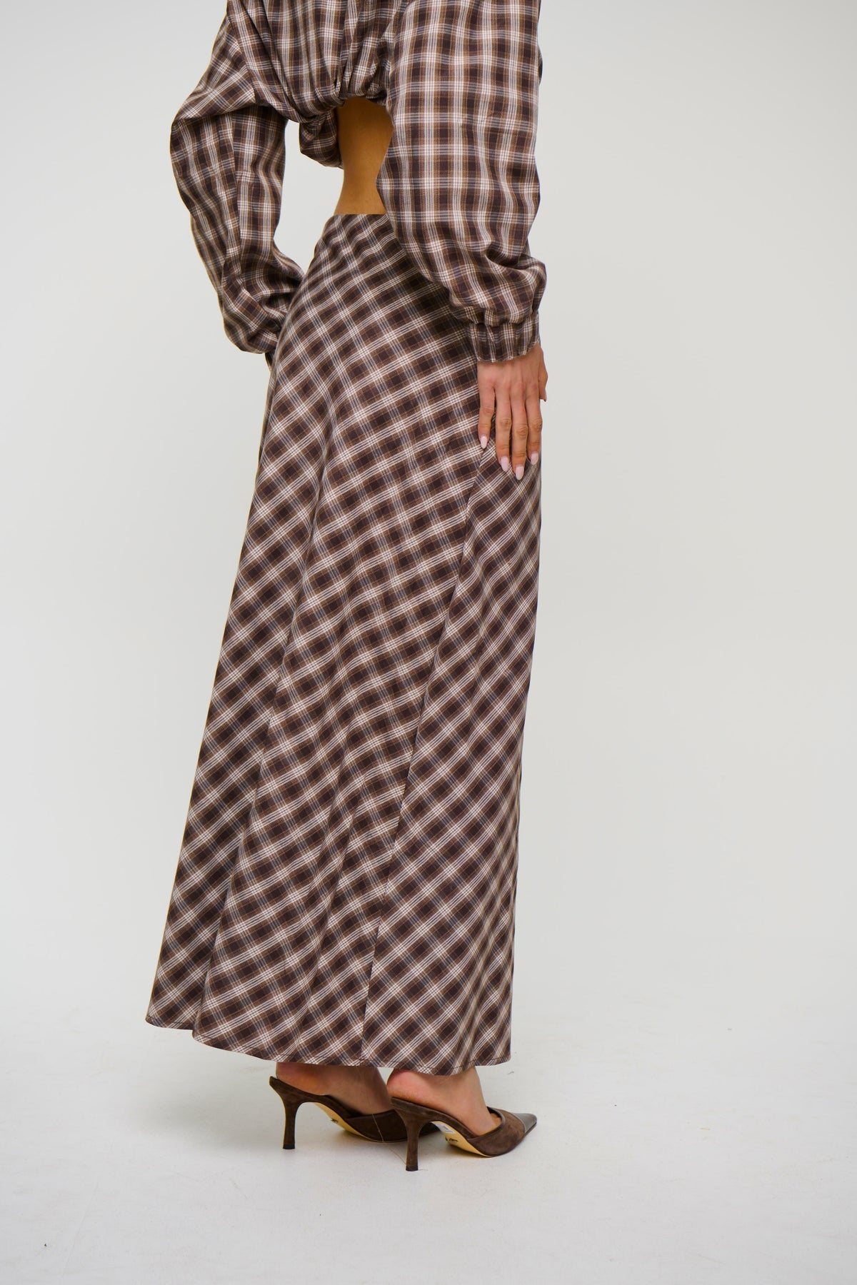 Jaydan Maxi Skirt Chocolate