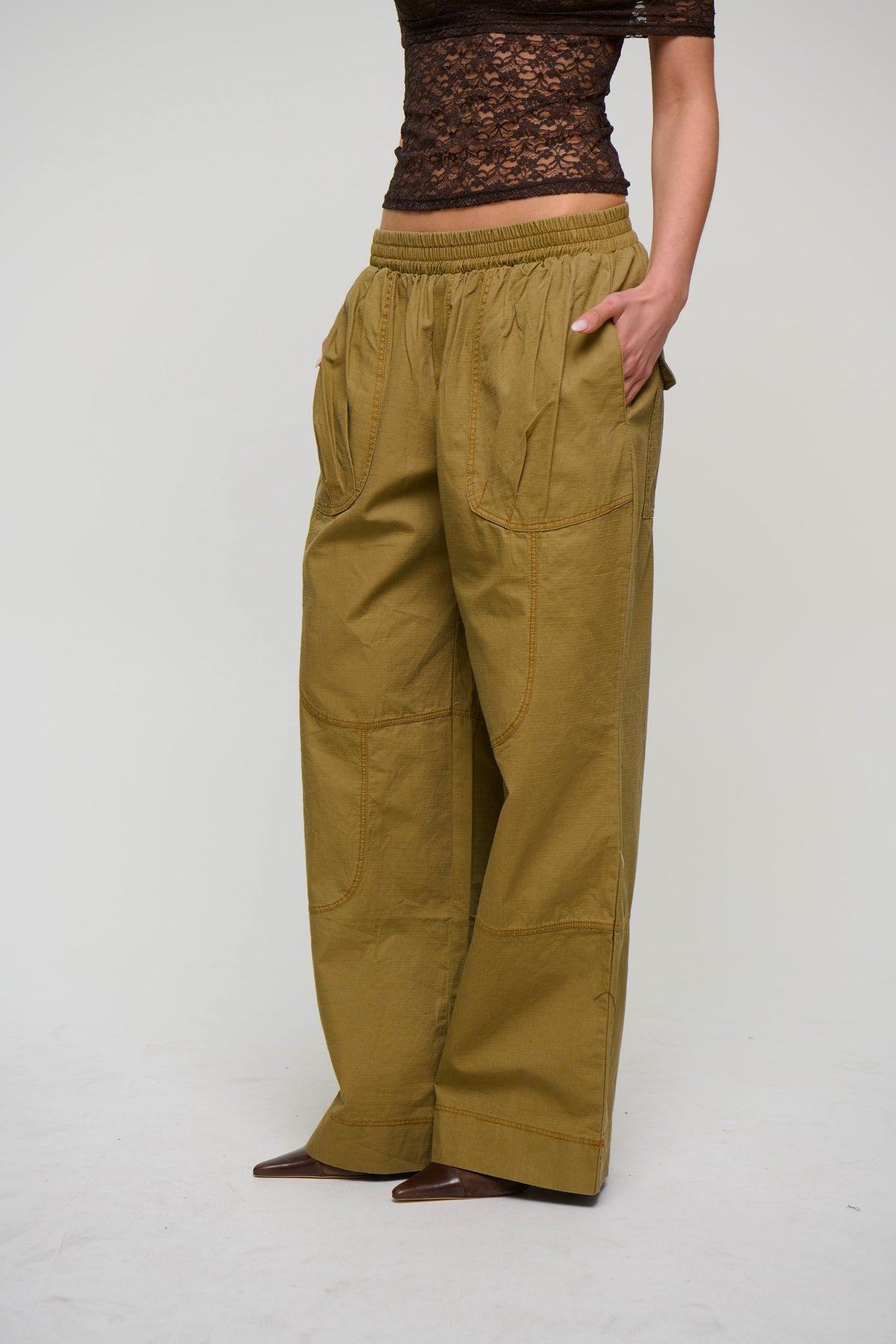 Alyssia Pant Khaki