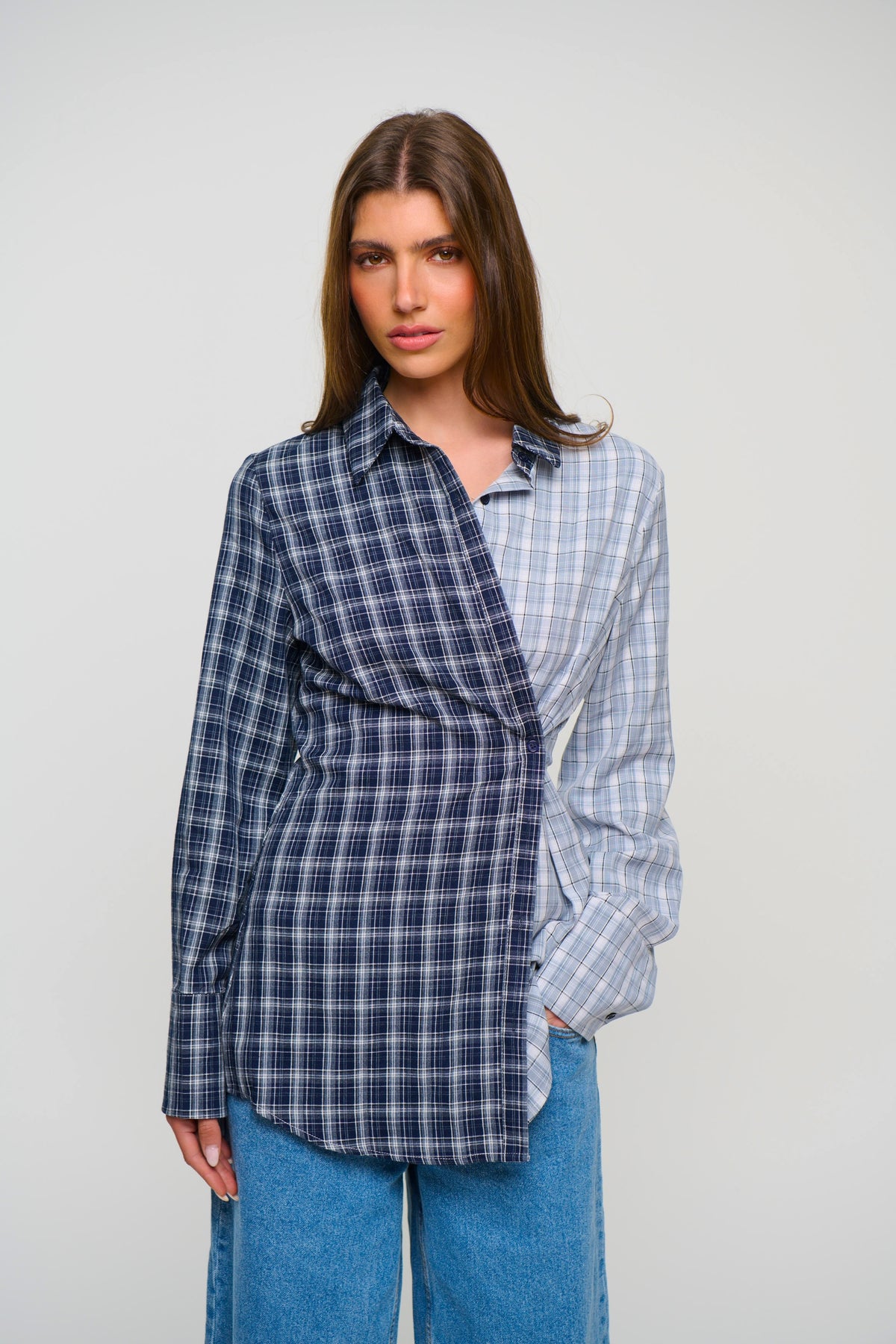 Tully Checkered Shirt Ocean