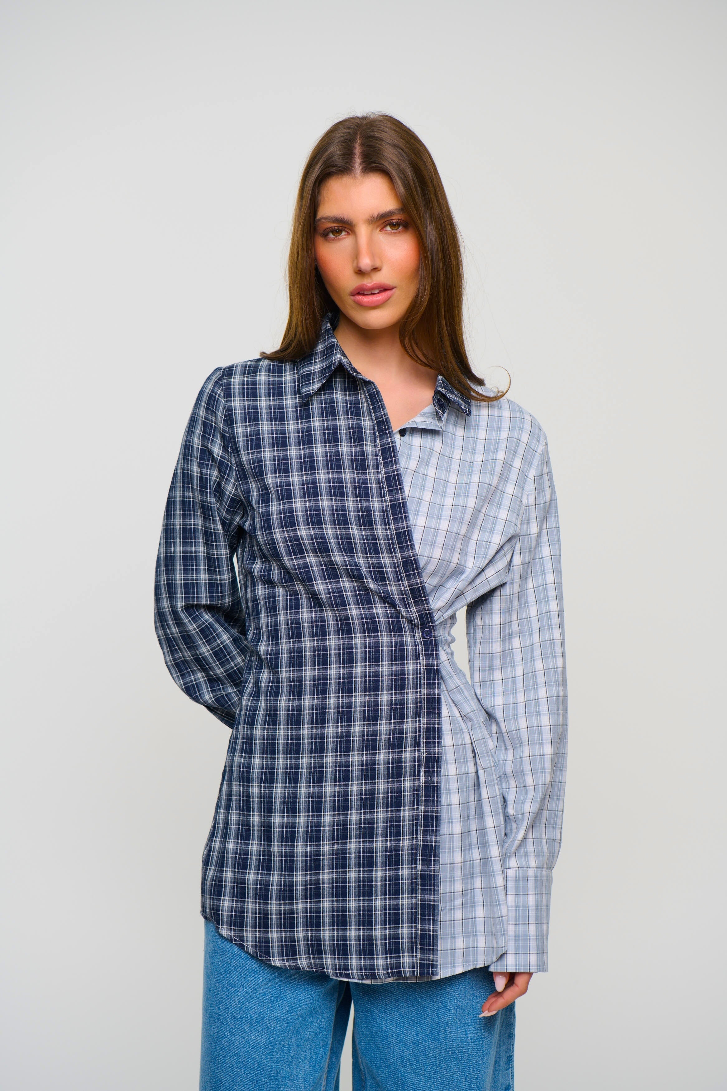 Tully Checkered Shirt Ocean