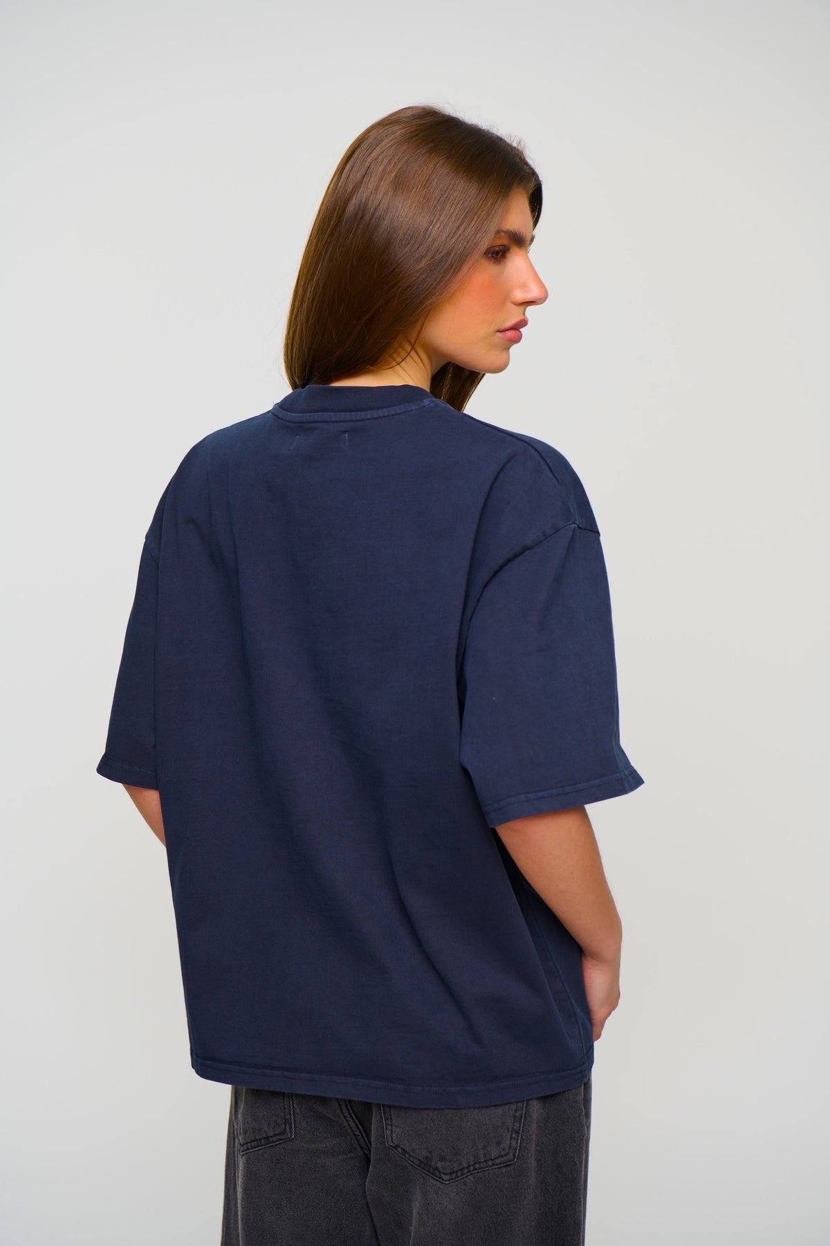 Unisex Emmett Box Tee Navy