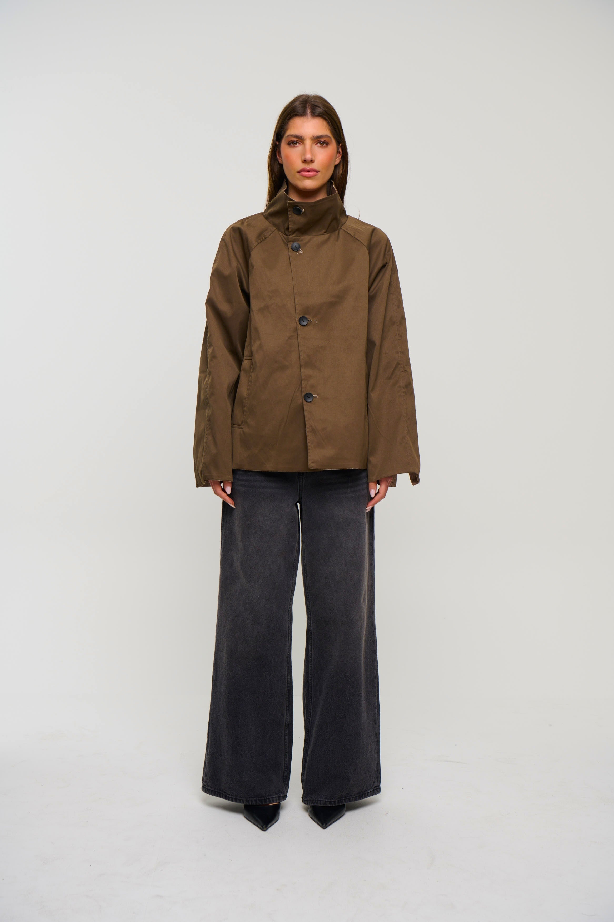 Katrina Reversible Jacket Brown