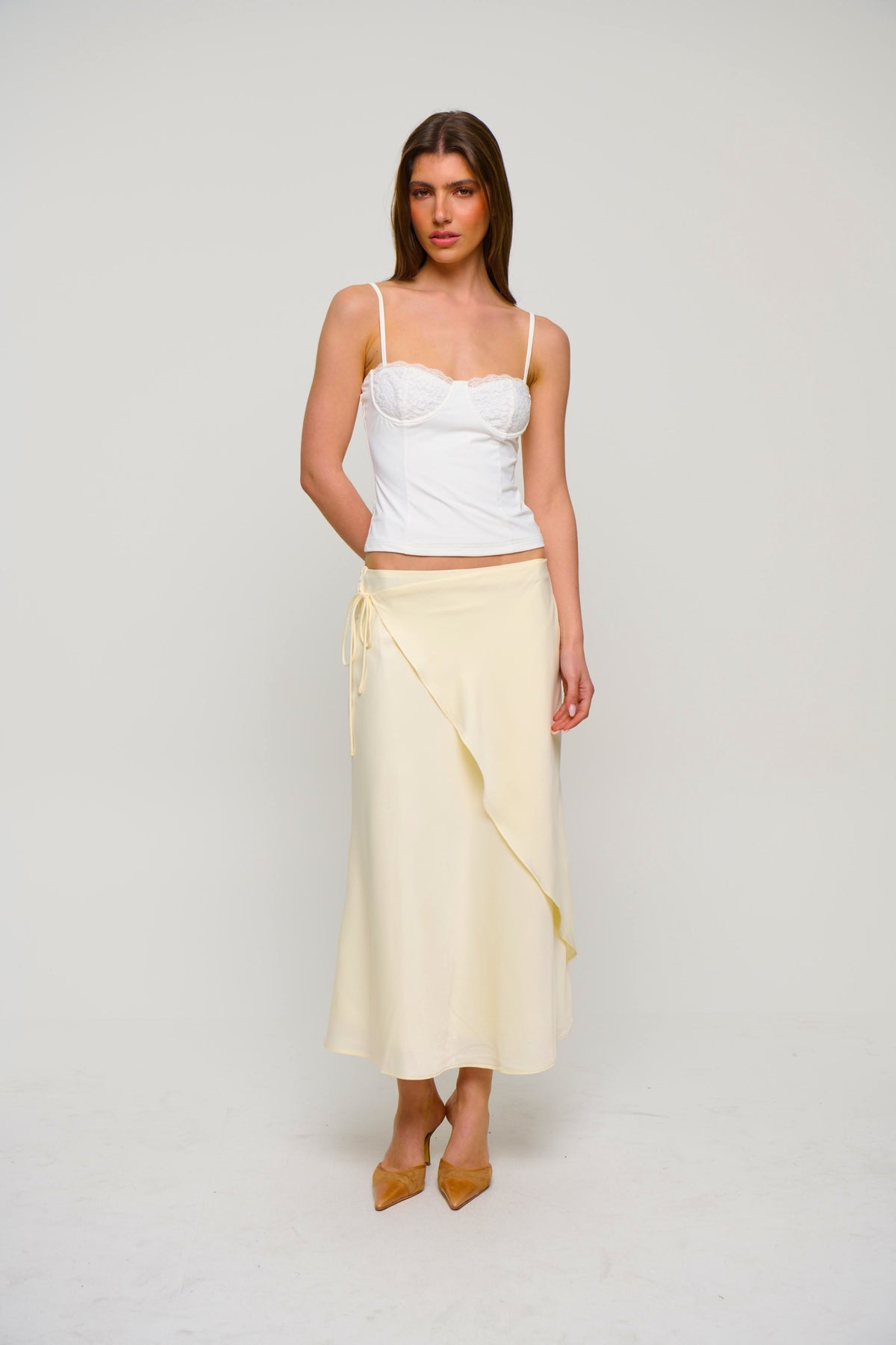 Levi Maxi Skirt Lemon