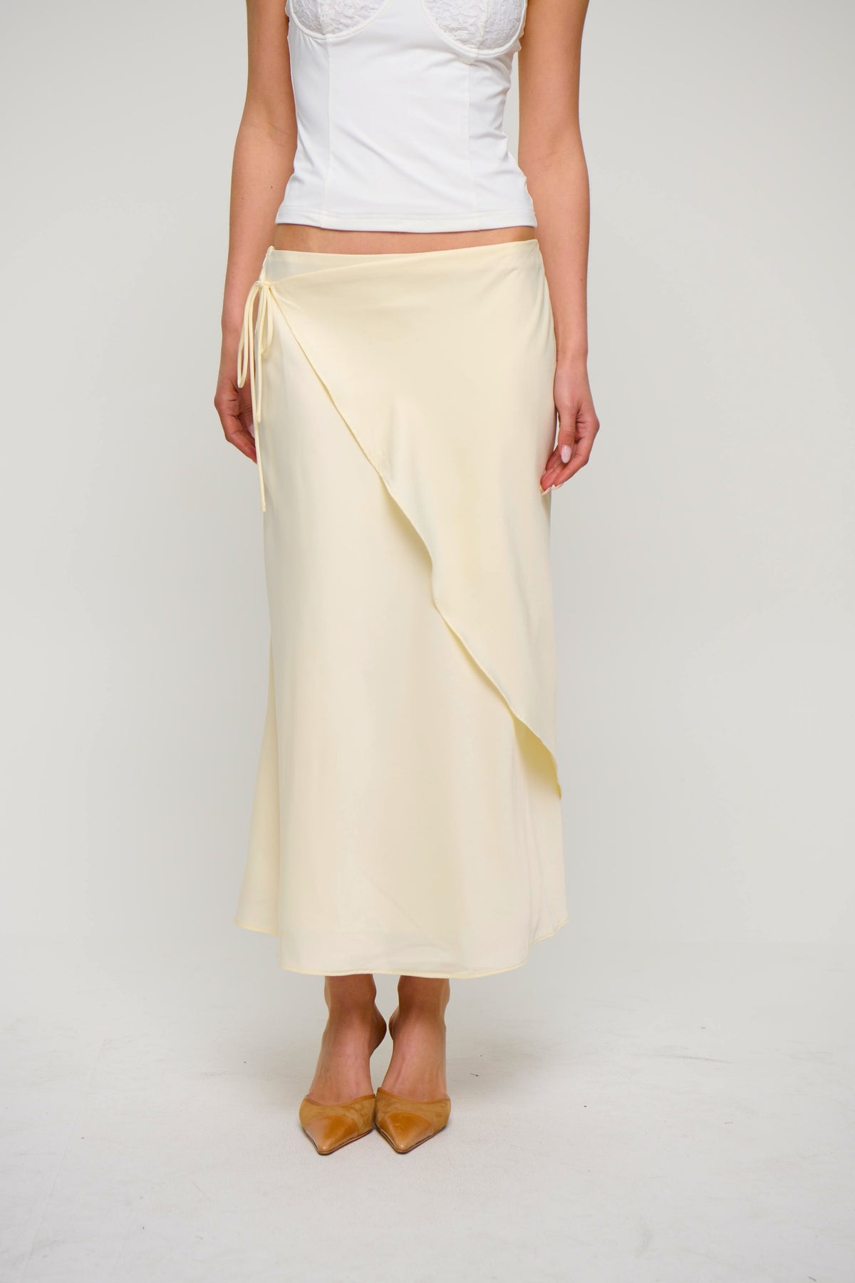 Levi Maxi Skirt Lemon